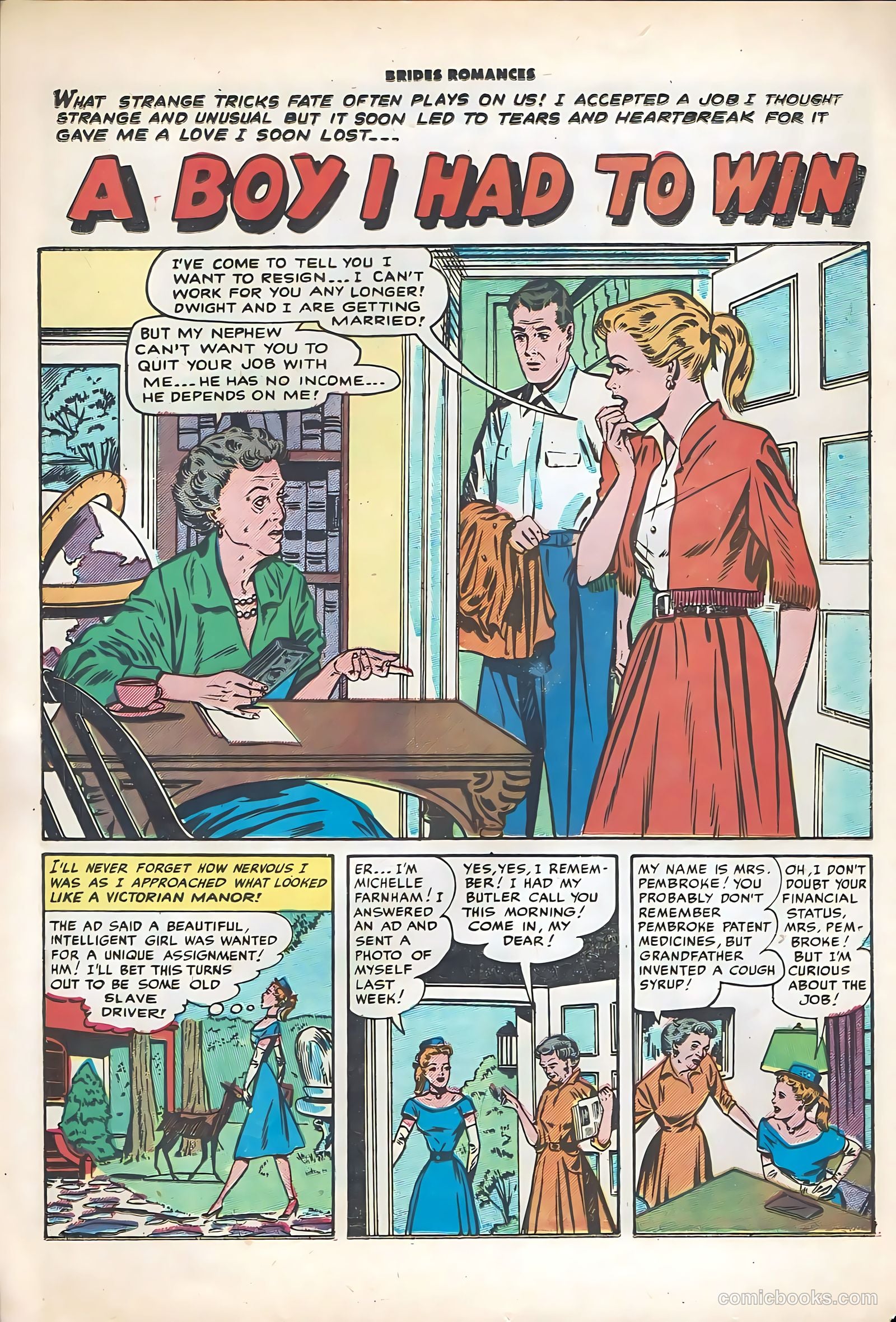 Brides Romances #17 (1956) — page 12 of 36