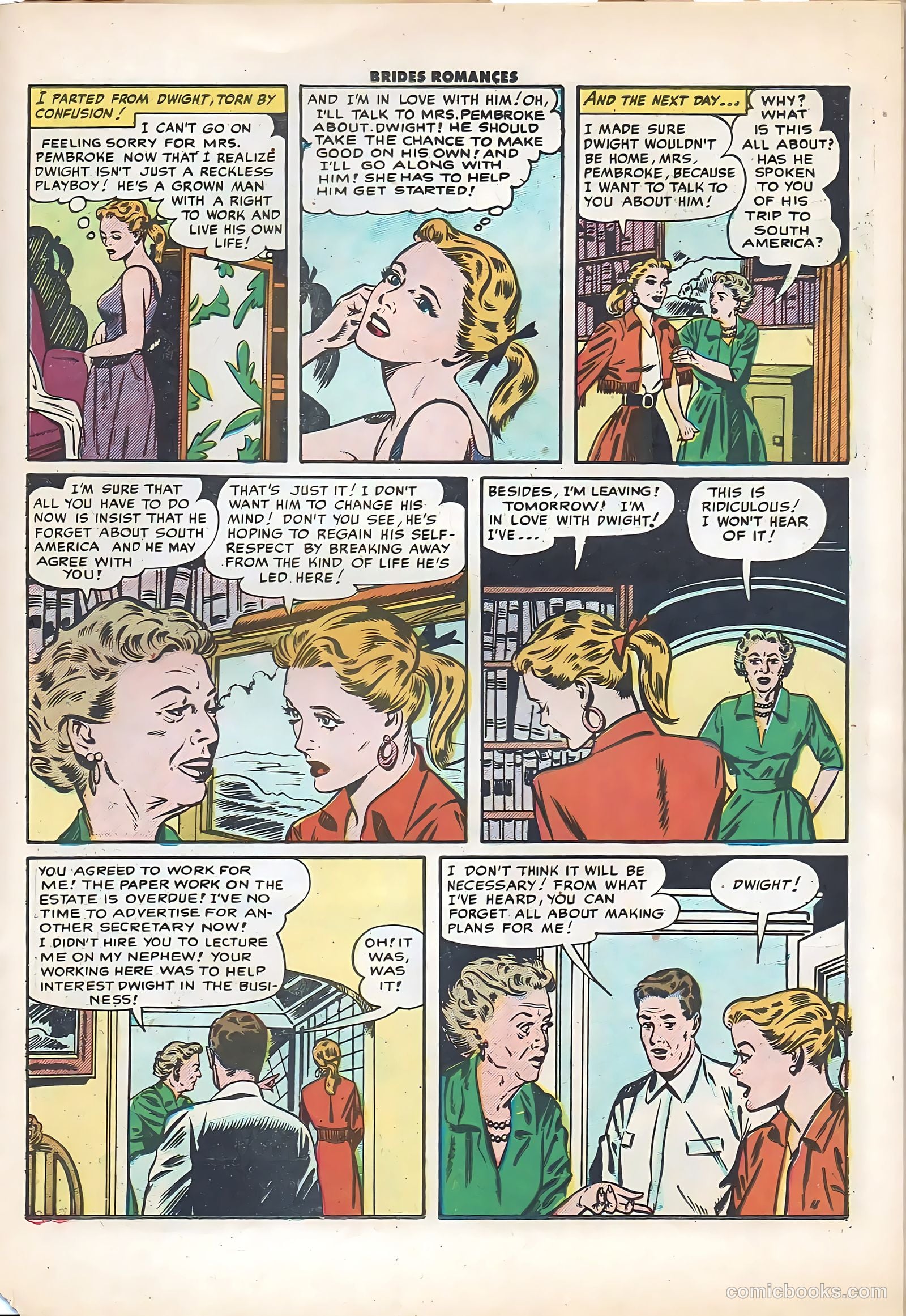 Brides Romances #17 (1956) — page 15 of 36