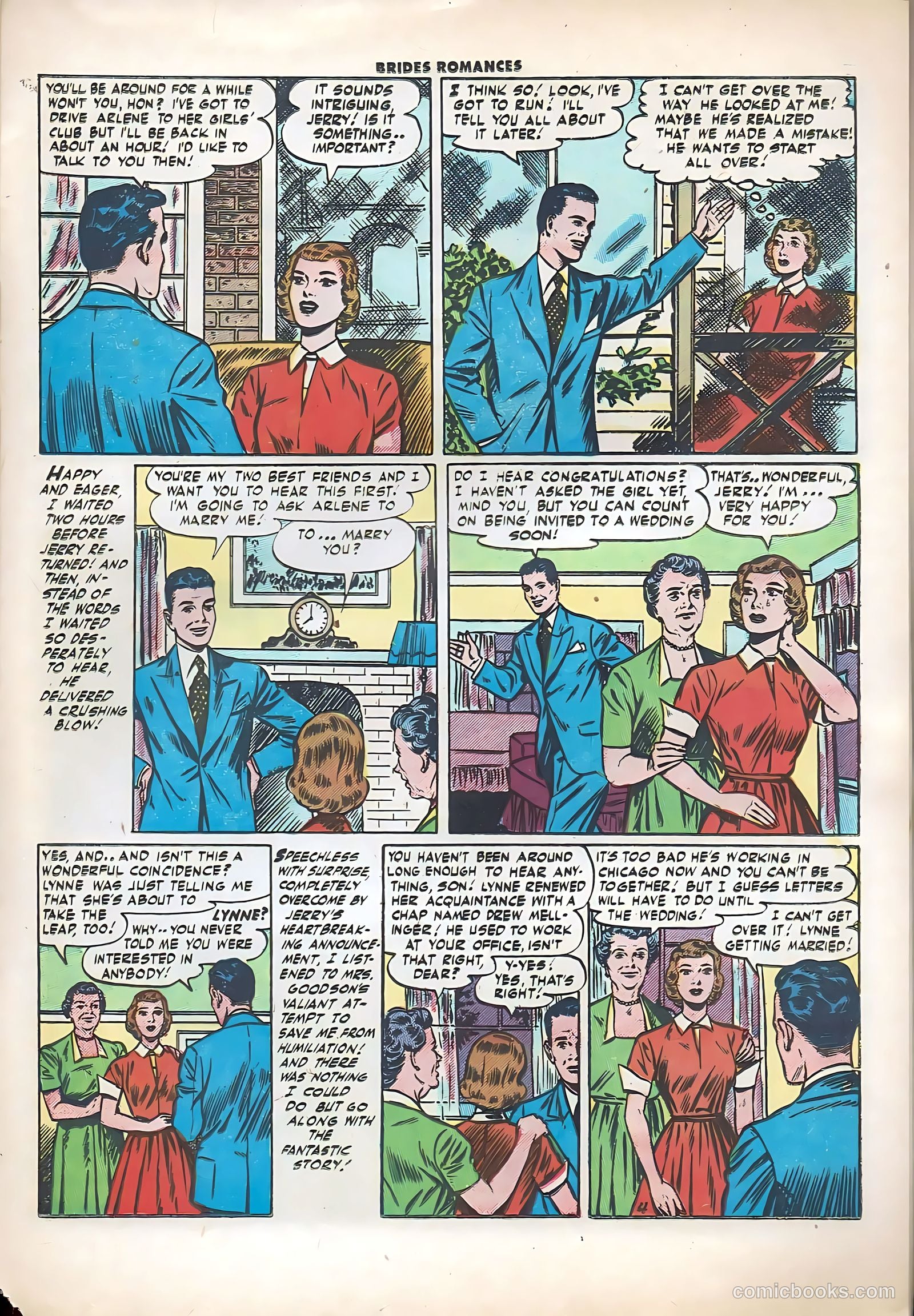 Brides Romances #17 (1956) — page 21 of 36