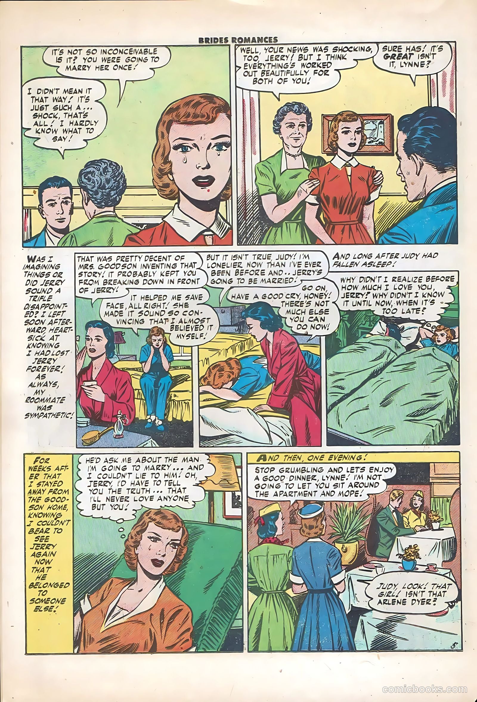 Brides Romances #17 (1956) — page 22 of 36