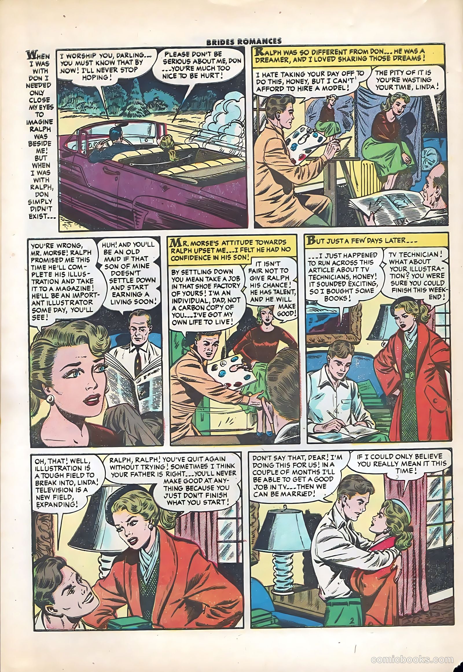 Brides Romances #17 (1956) — page 28 of 36