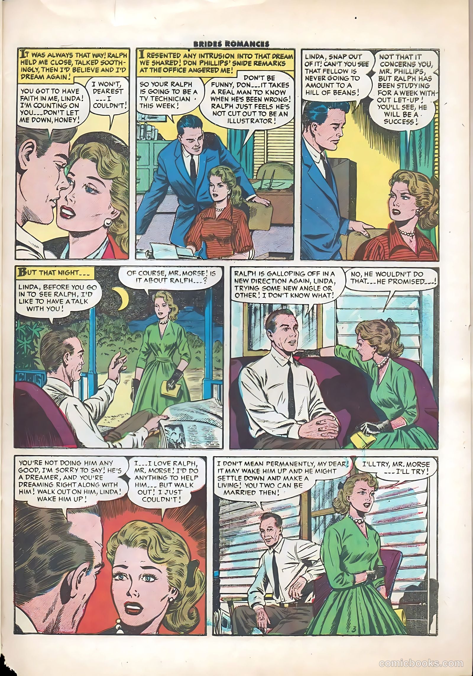 Brides Romances #17 (1956) — page 29 of 36