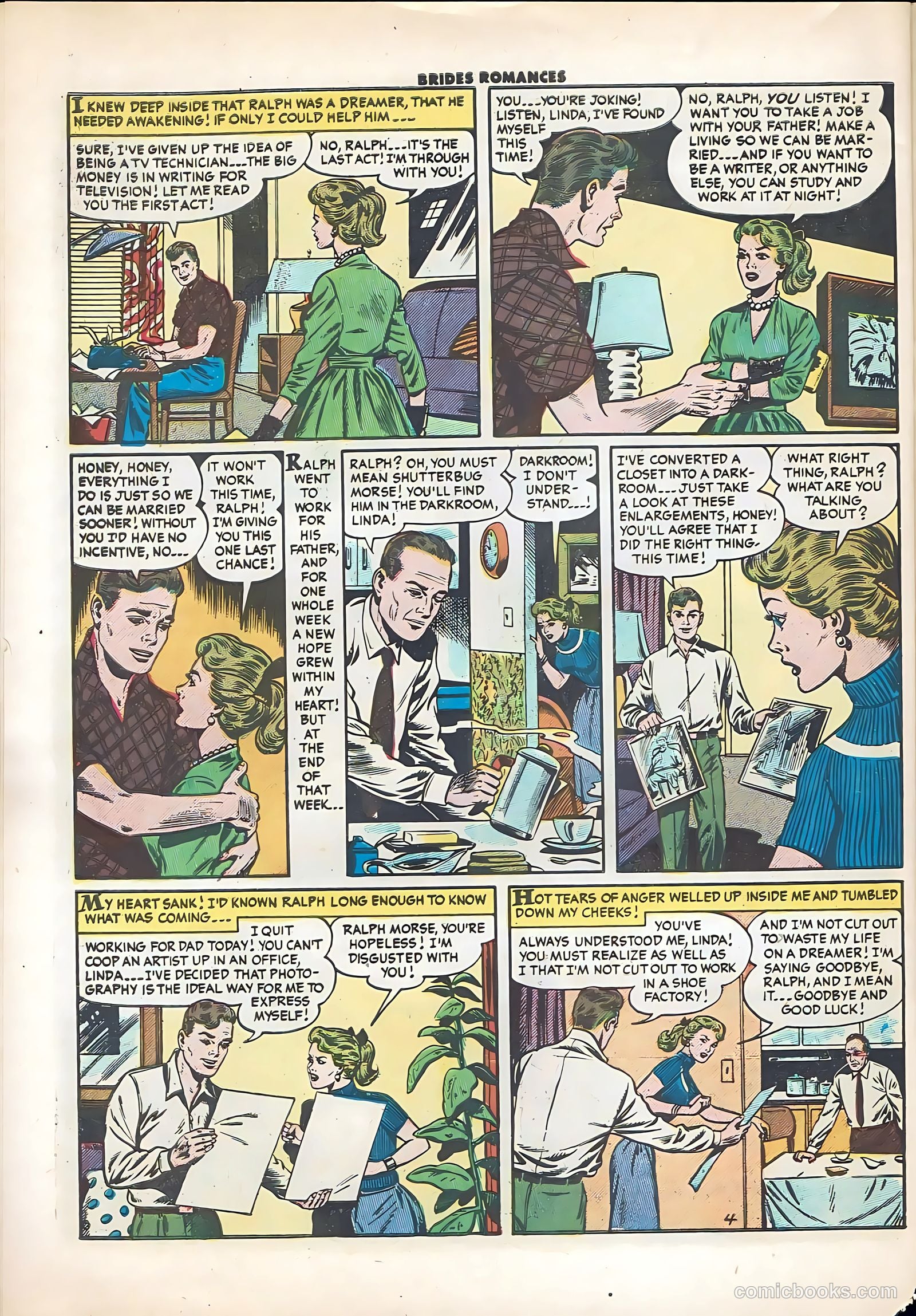 Brides Romances #17 (1956) — page 30 of 36