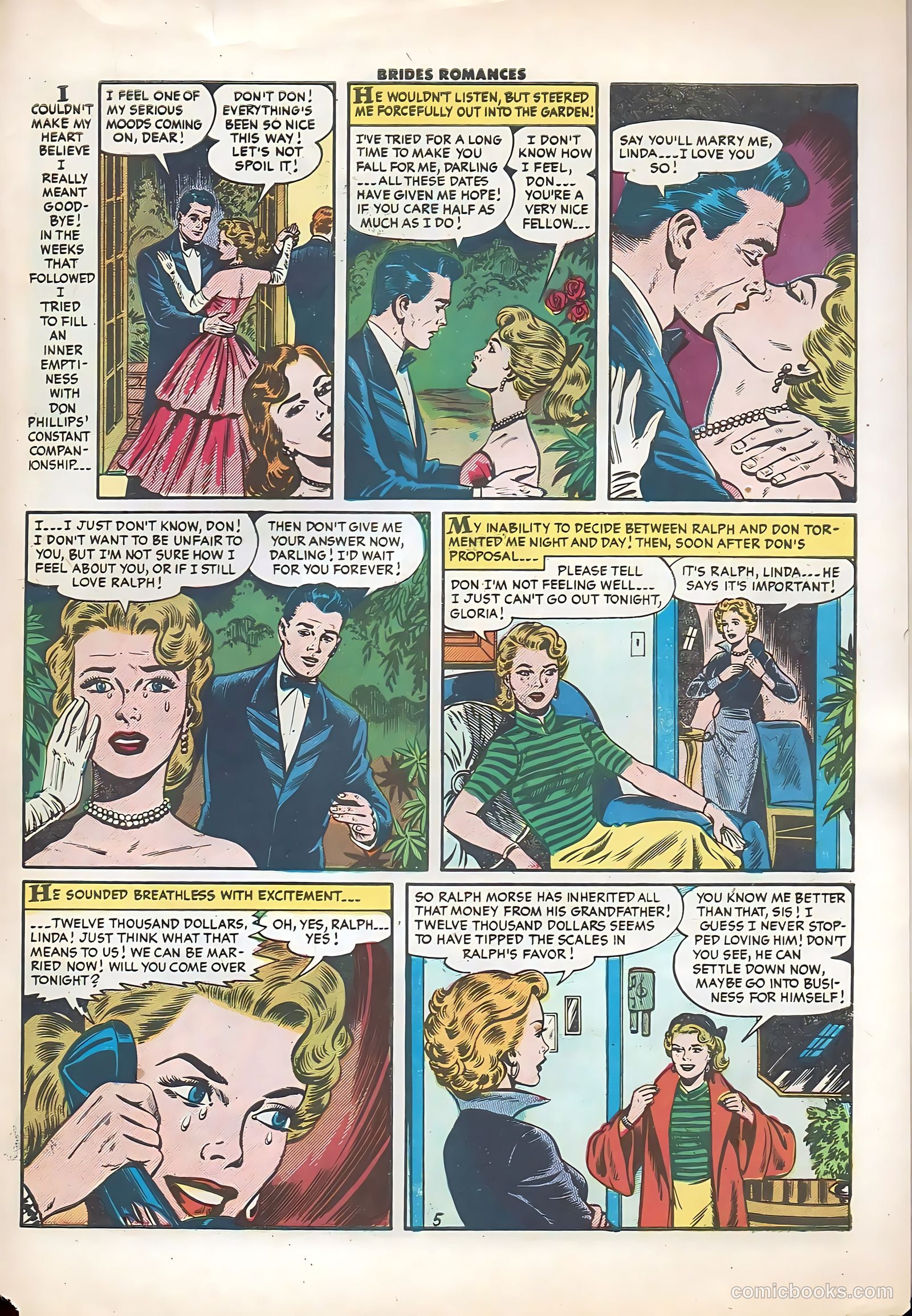 Brides Romances #17 (1956) — page 31 of 36