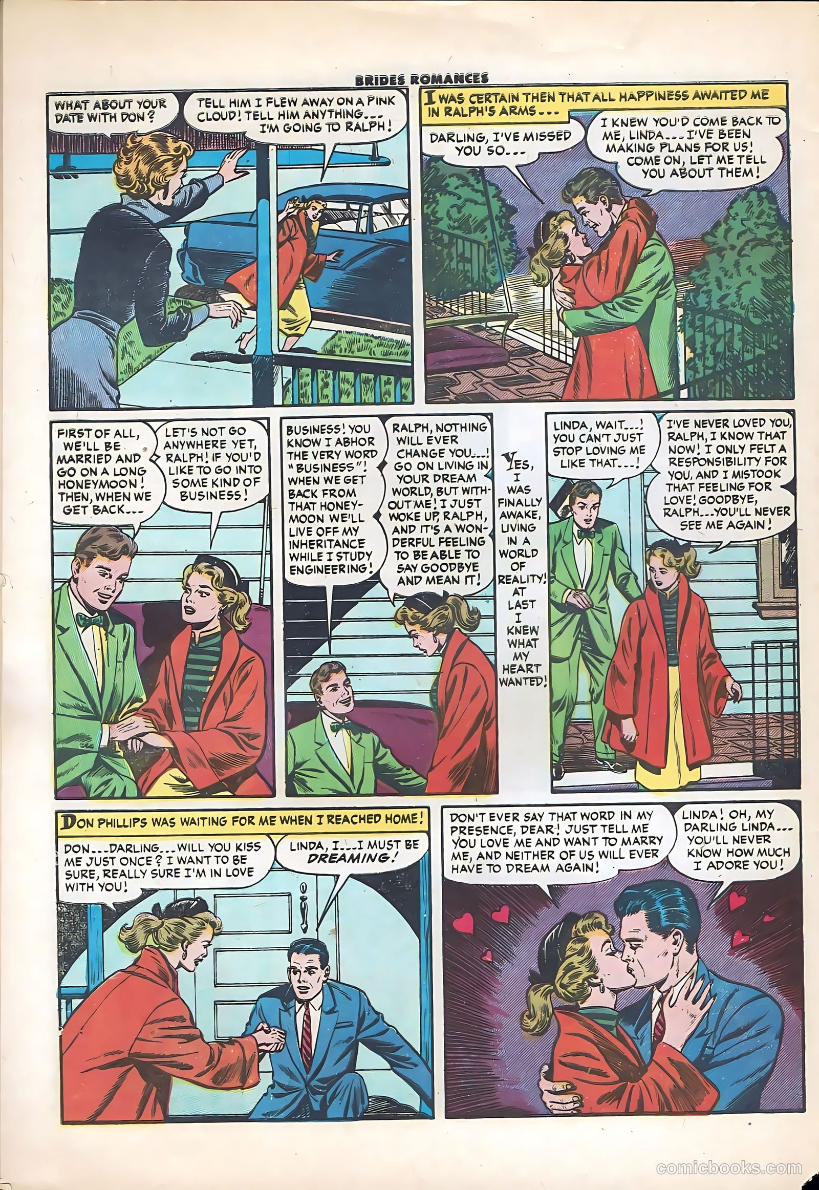 Brides Romances #17 (1956) — page 32 of 36