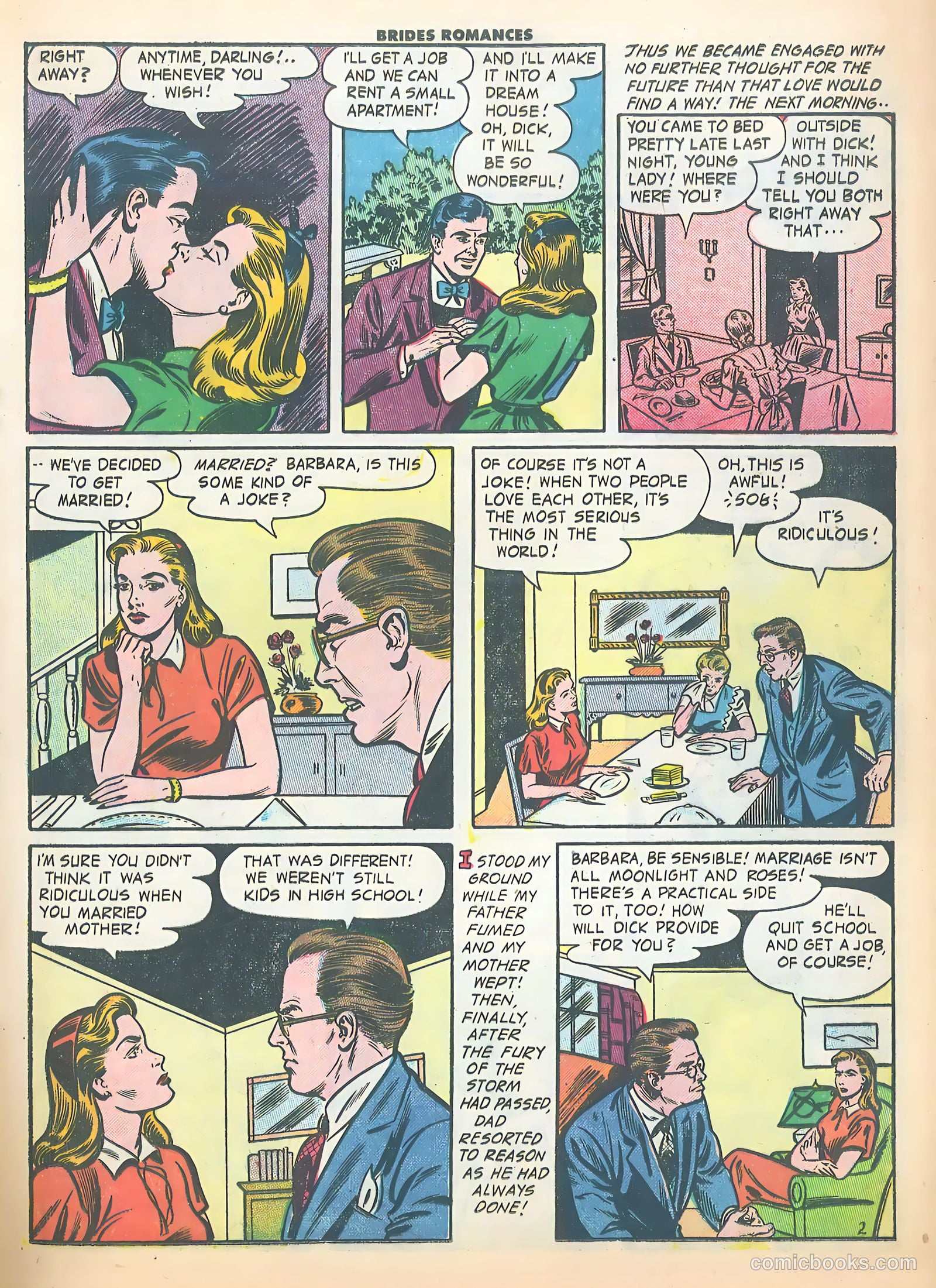 Brides Romances #18 (1956) — page 15 of 38