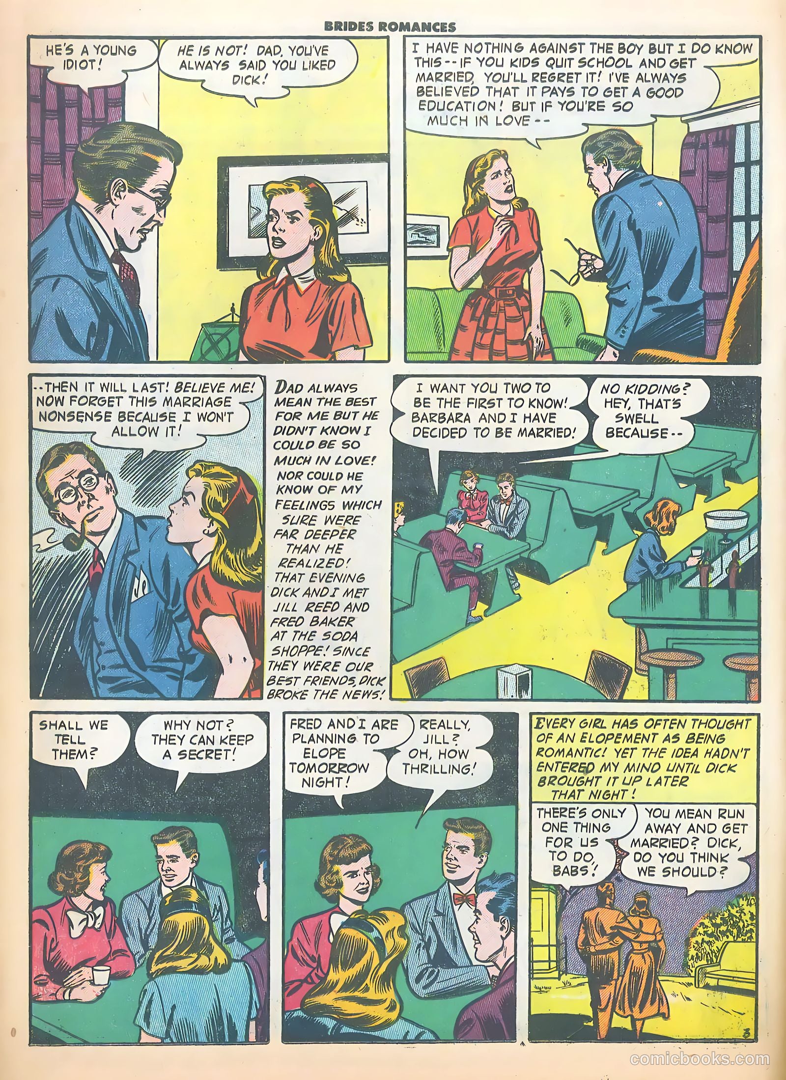 Brides Romances #18 (1956) — page 16 of 38