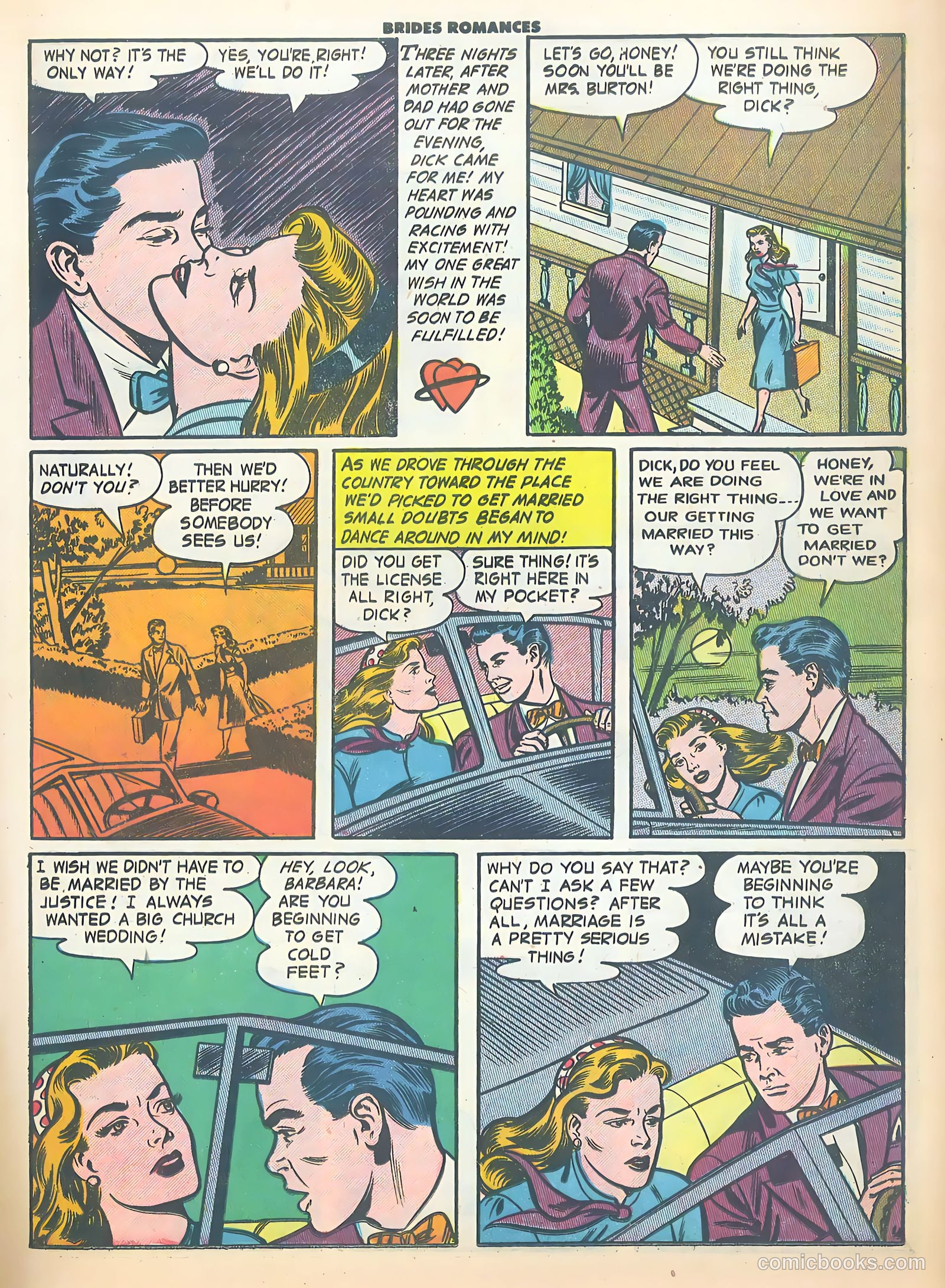 Brides Romances #18 (1956) — page 17 of 38