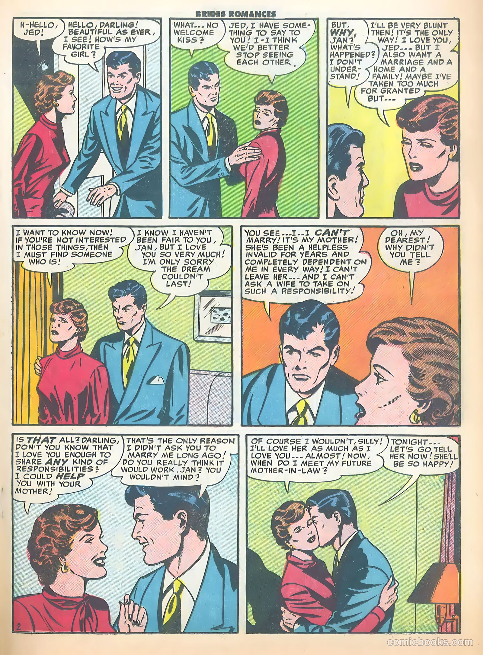 Brides Romances #18 (1956) — page 21 of 38