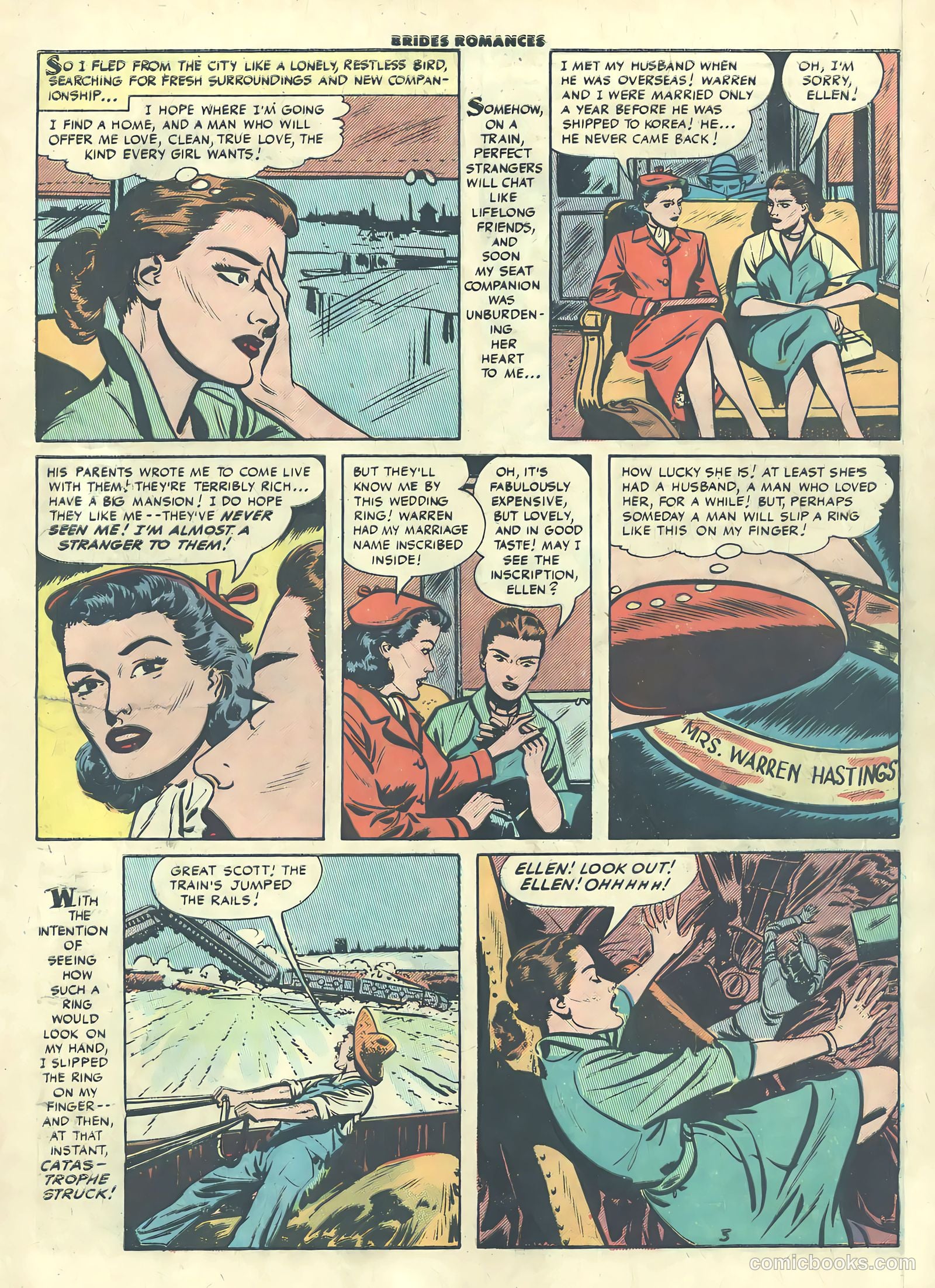 Brides Romances #19 (1956) — page 5 of 37