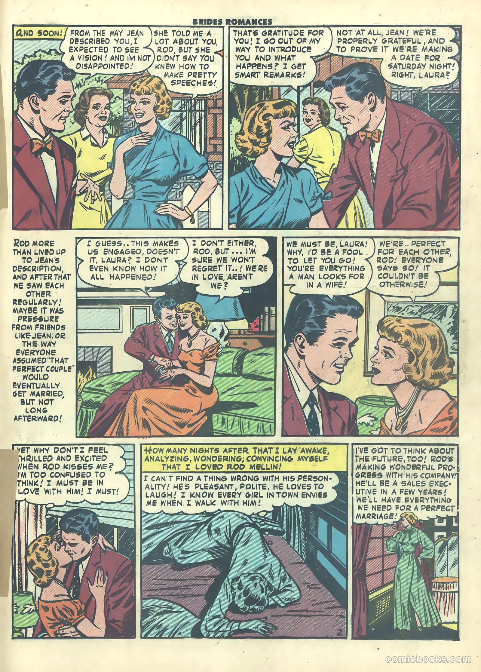 Brides Romances #19 (1956) — page 19 of 37