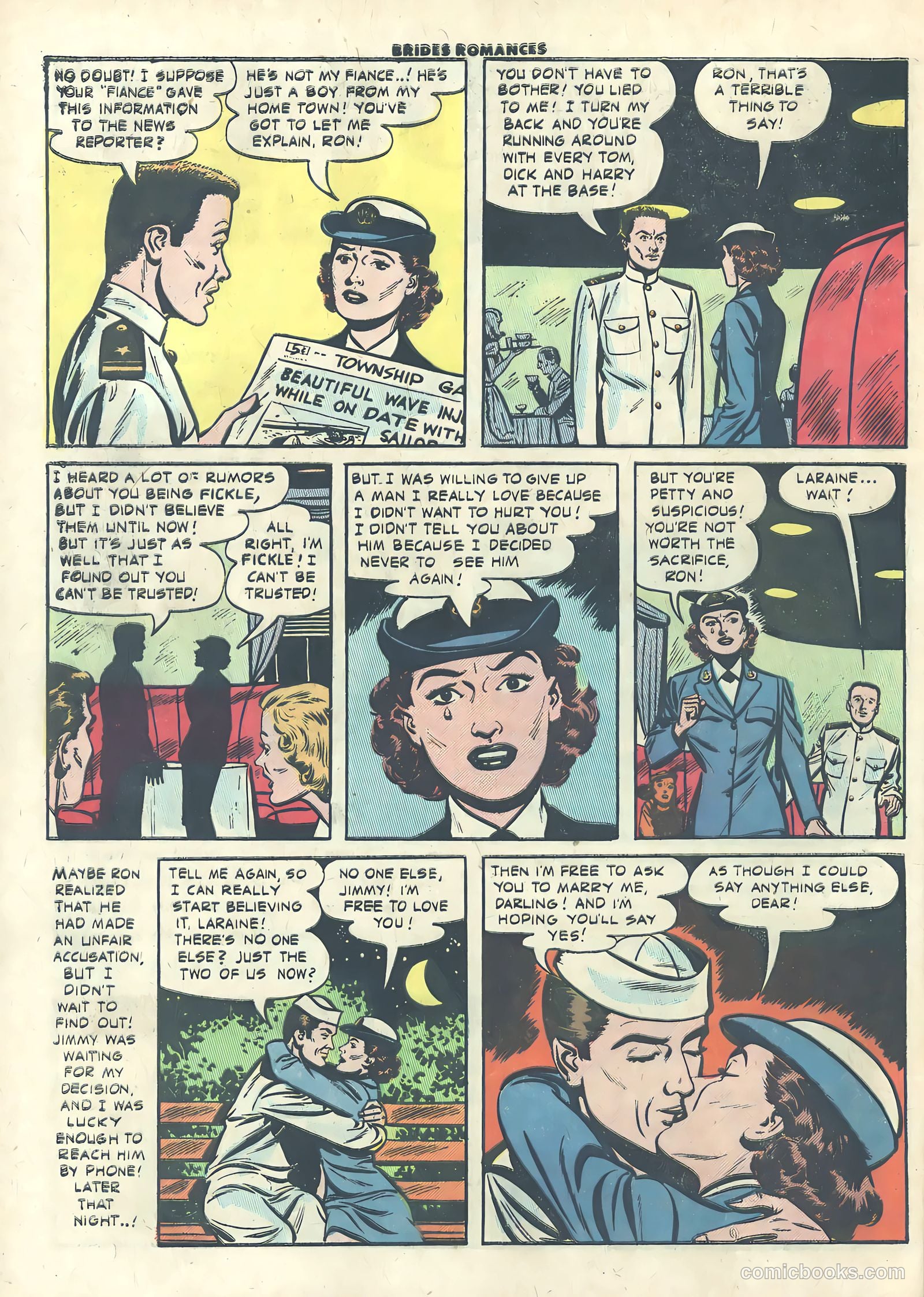 Brides Romances #19 (1956) — page 32 of 37