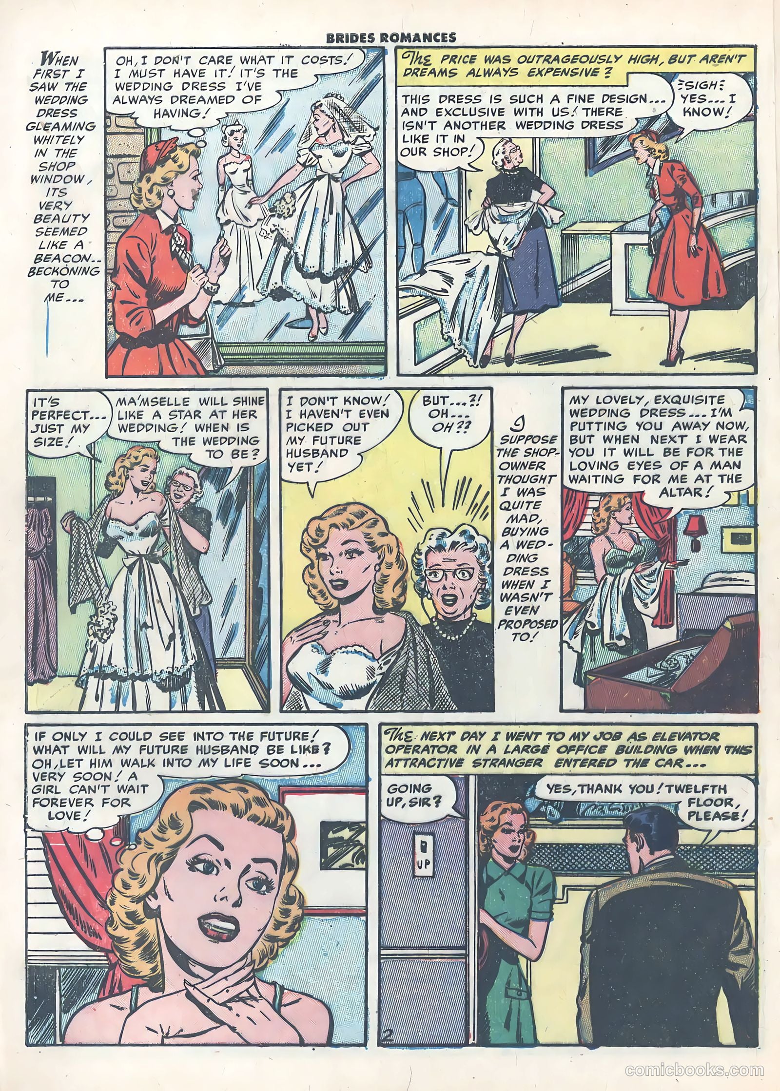 Brides Romances #2 (1953) — page 4 of 36