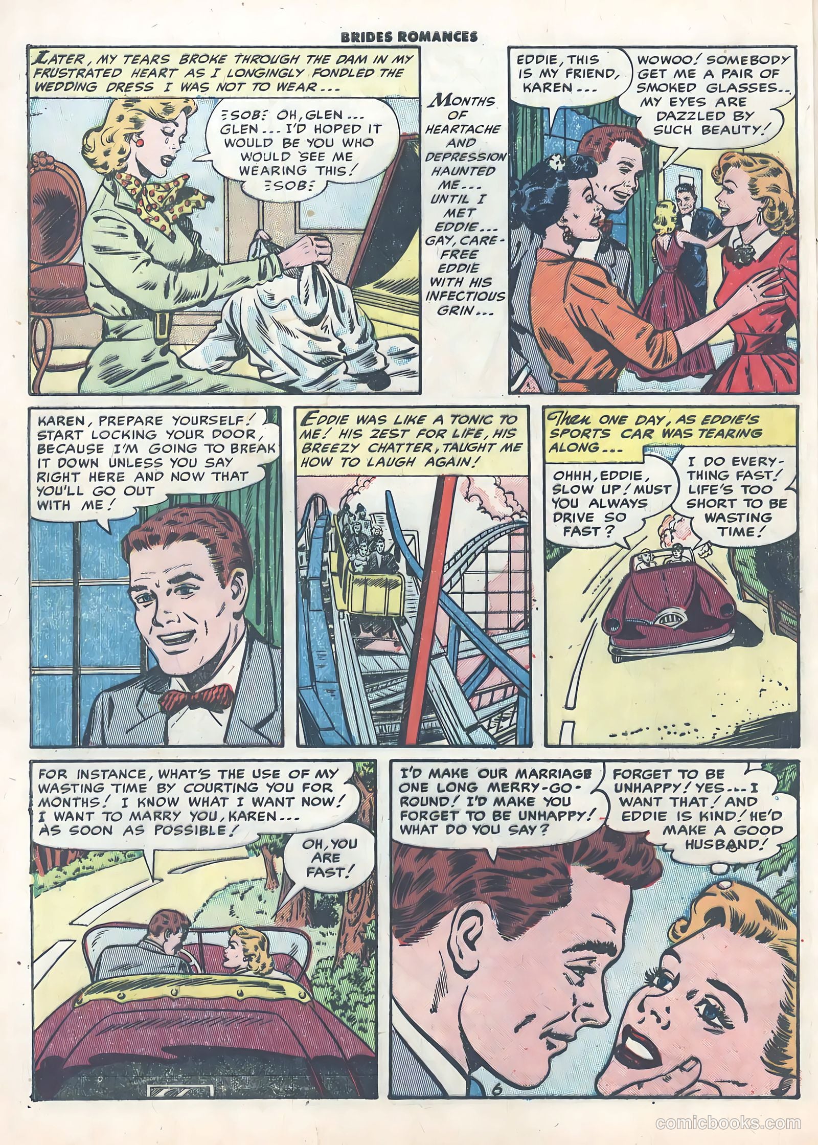 Brides Romances #2 (1953) — page 8 of 36