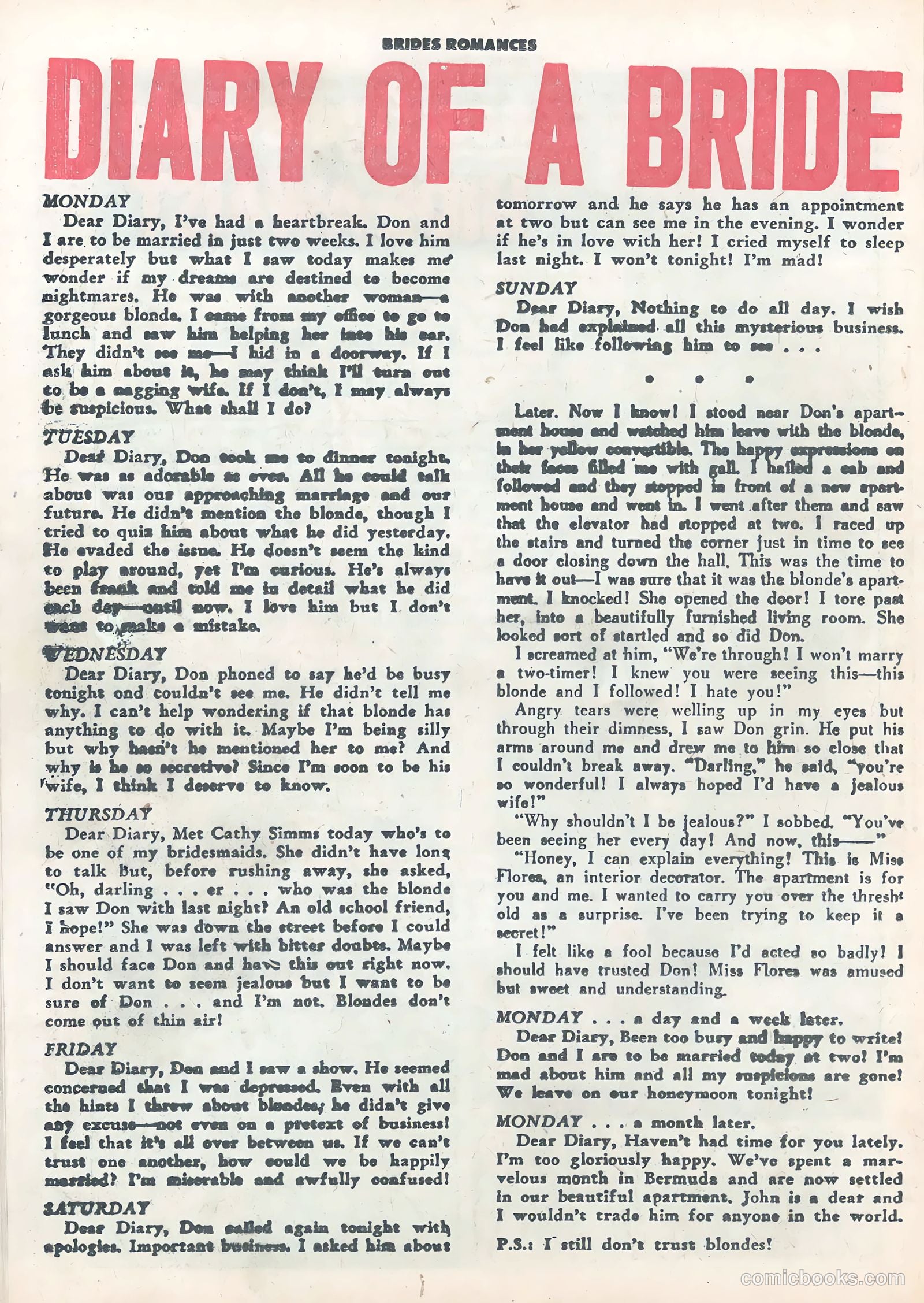 Brides Romances #2 (1953) — page 26 of 36