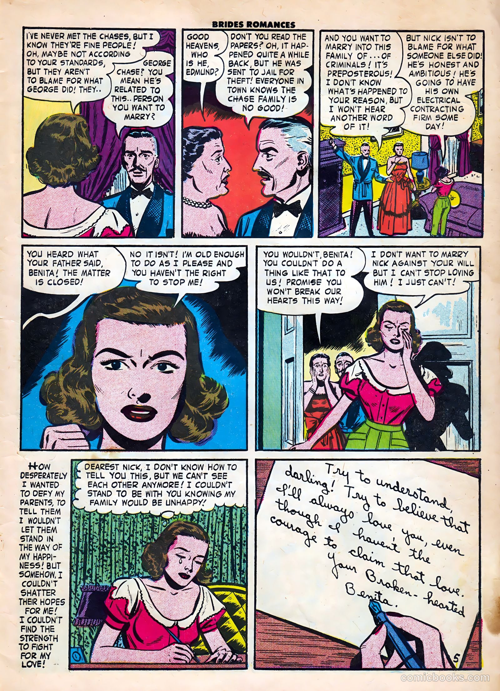 Brides Romances #20 (1956) — page 7 of 36