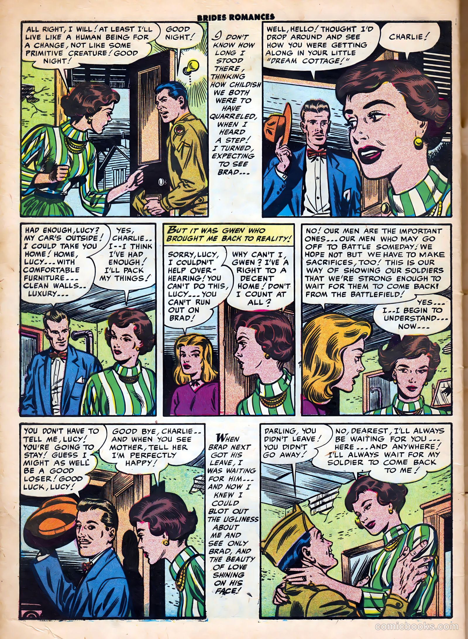 Brides Romances #20 (1956) — page 32 of 36