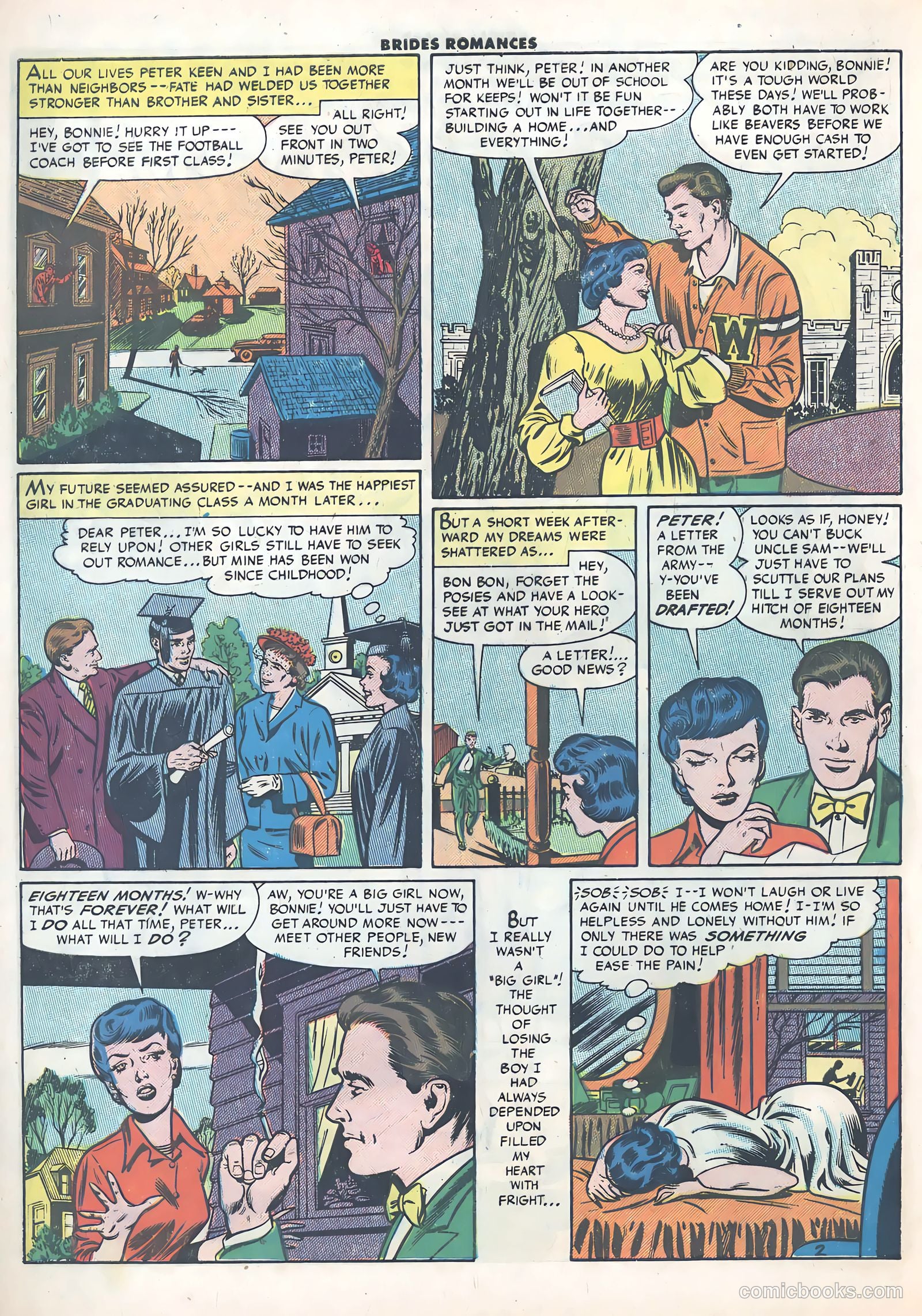 Brides Romances #21 (1956) — page 4 of 36