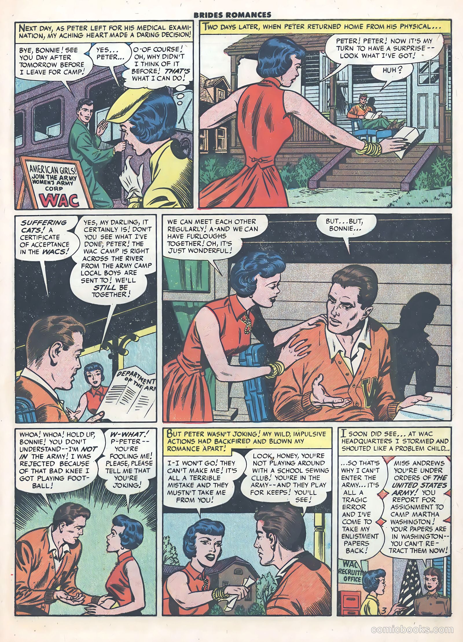 Brides Romances #21 (1956) — page 5 of 36