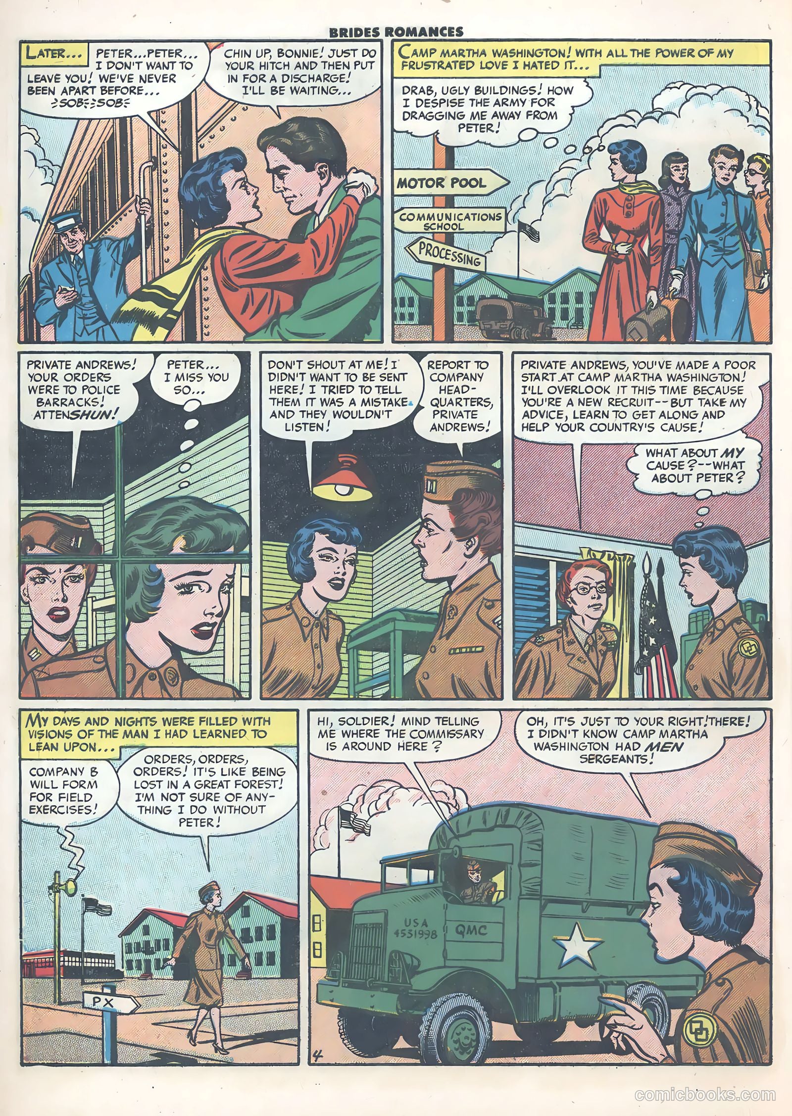Brides Romances #21 (1956) — page 6 of 36