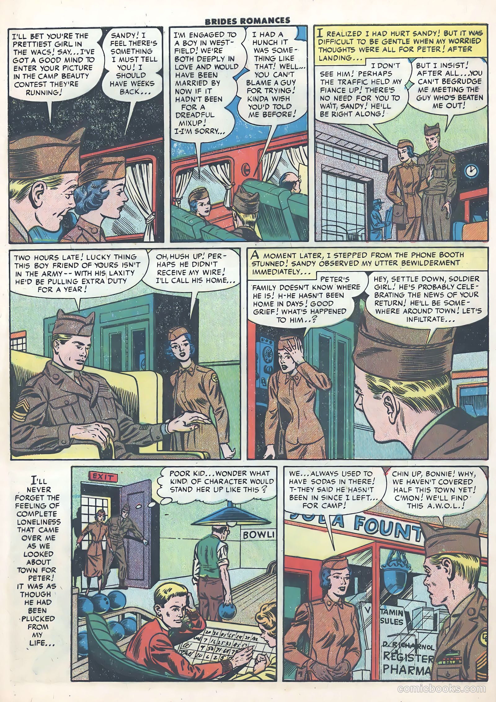 Brides Romances #21 (1956) — page 9 of 36