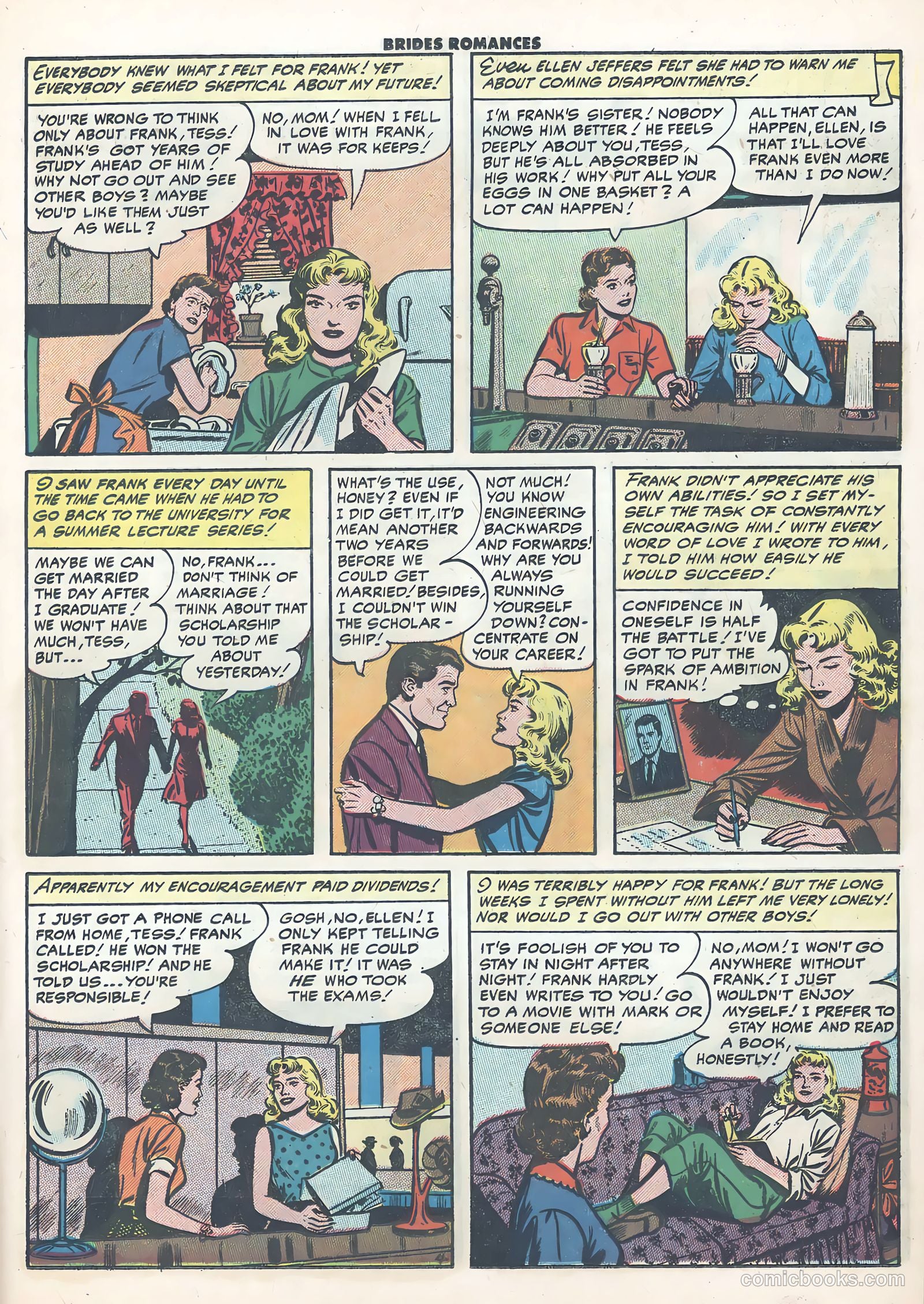 Brides Romances #21 (1956) — page 15 of 36