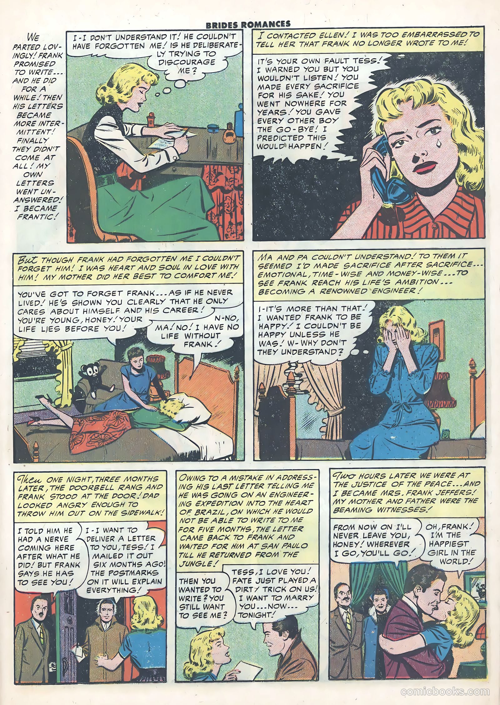 Brides Romances #21 (1956) — page 17 of 36