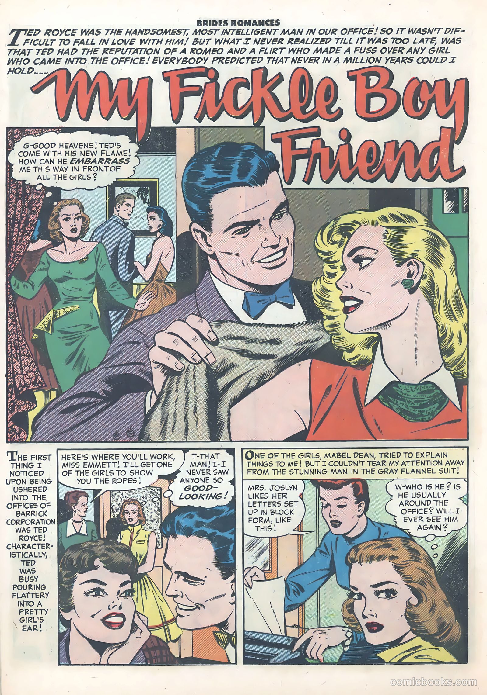 Brides Romances #21 (1956) — page 18 of 36