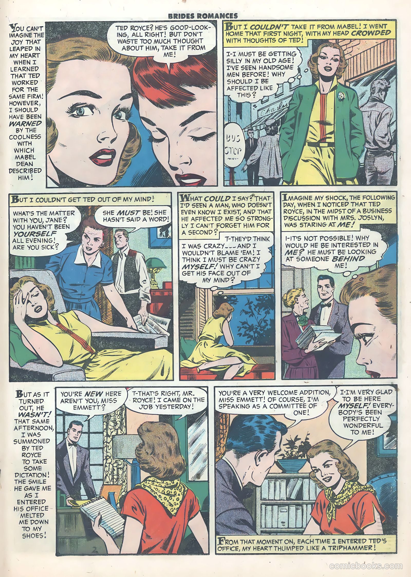 Brides Romances #21 (1956) — page 19 of 36