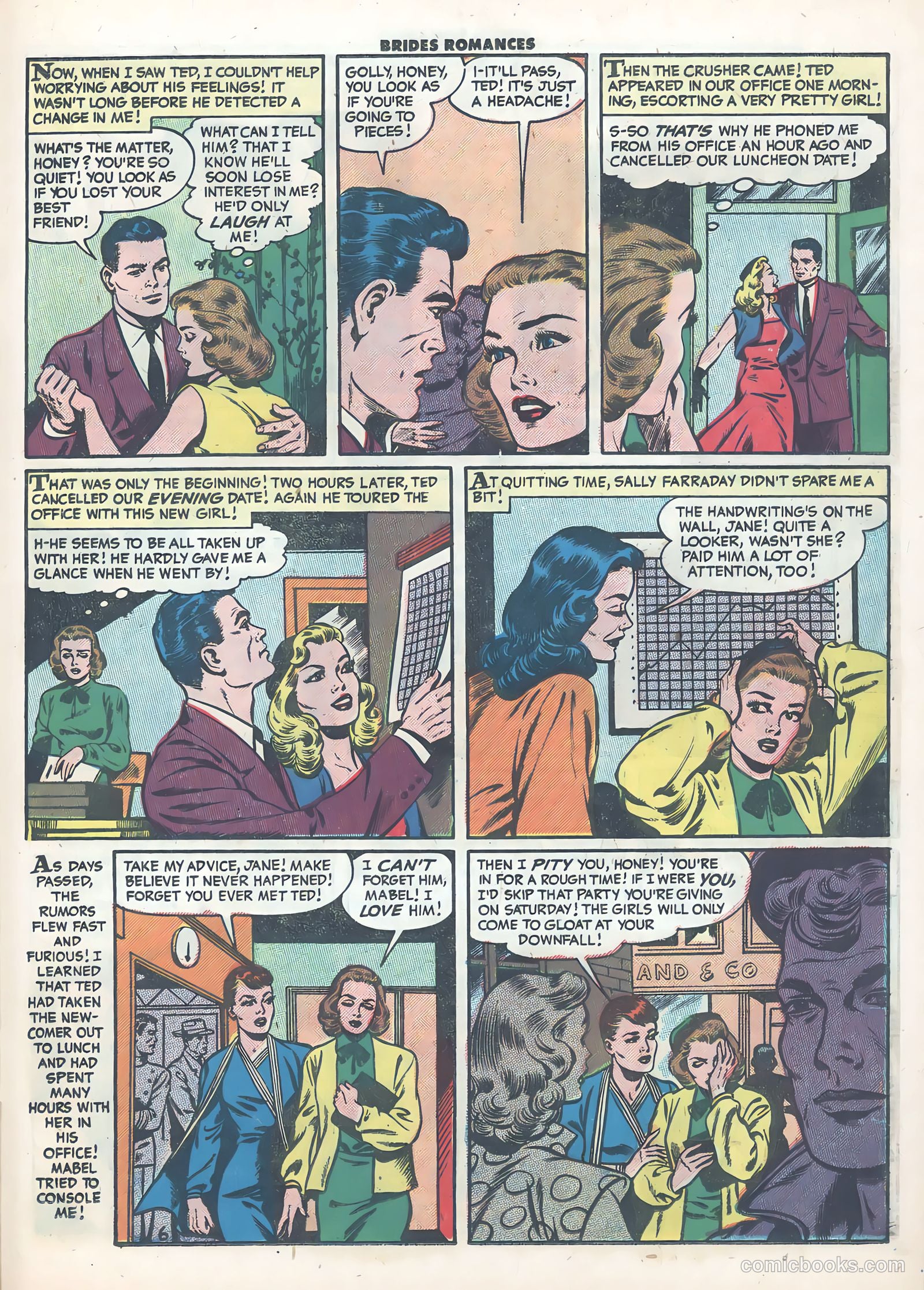 Brides Romances #21 (1956) — page 23 of 36