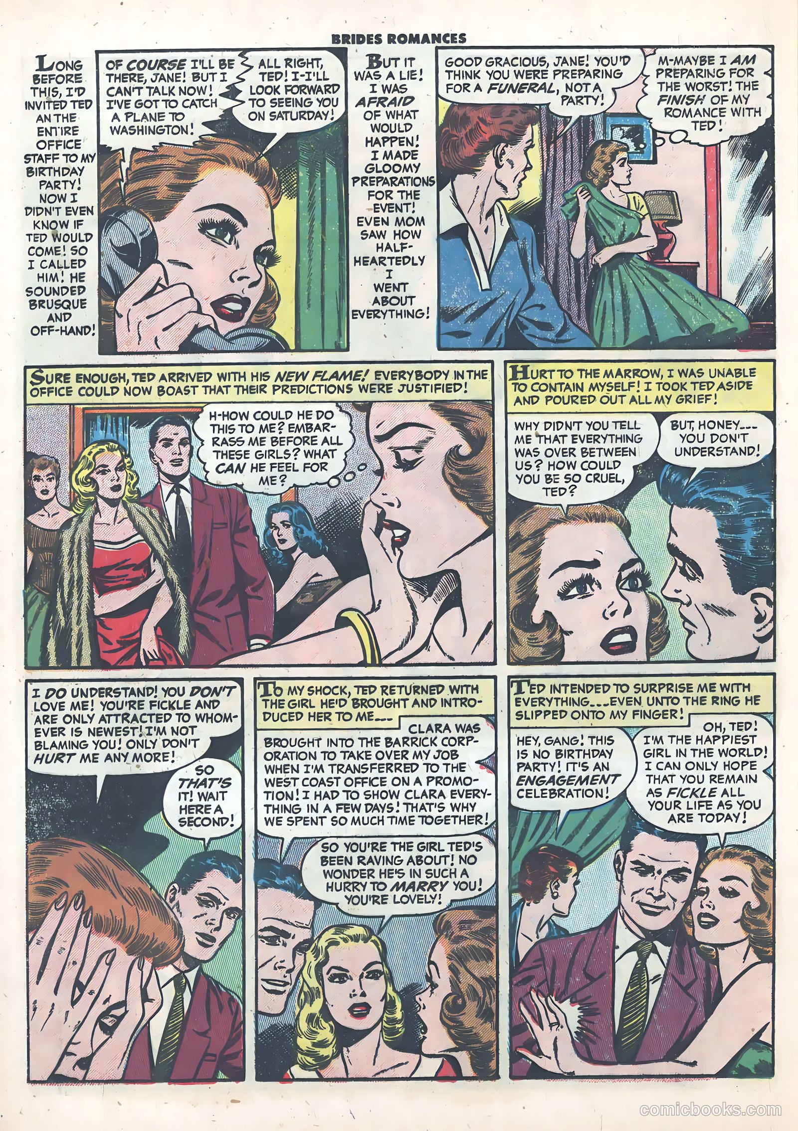 Brides Romances #21 (1956) — page 24 of 36
