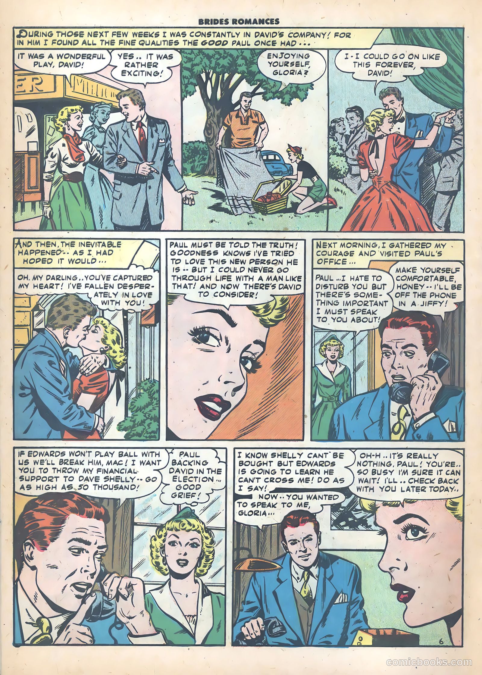 Brides Romances #22 (1956) — page 8 of 38