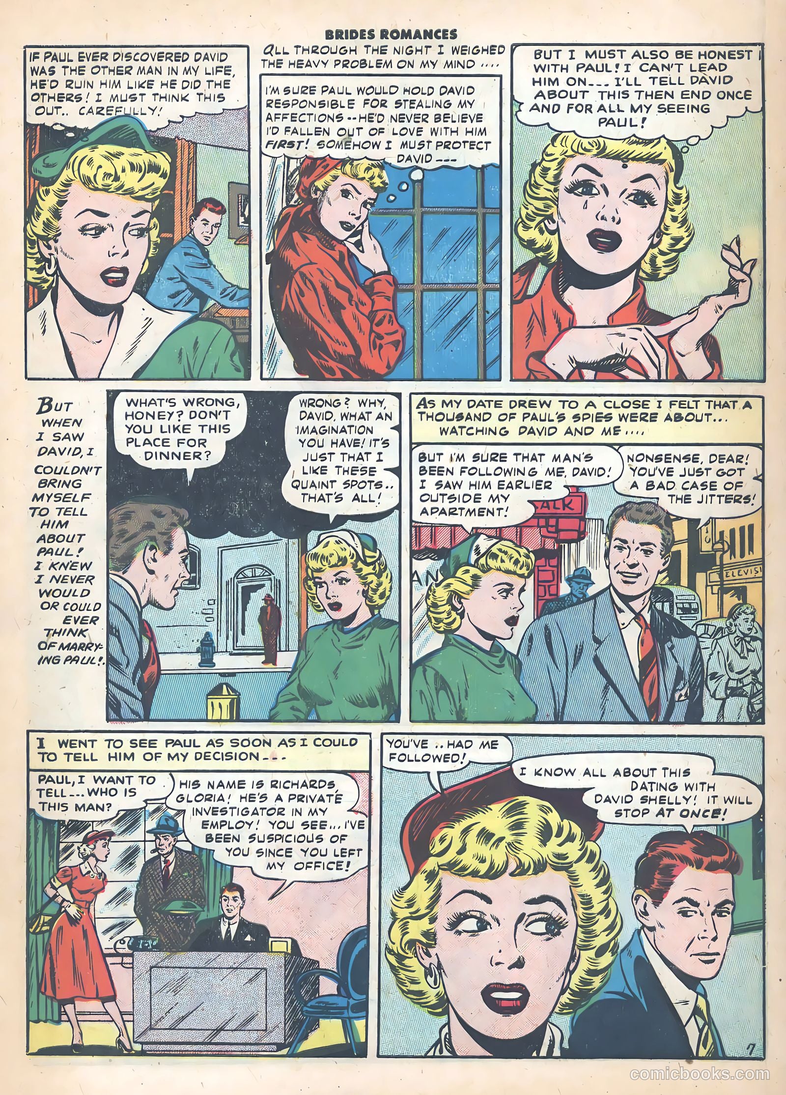 Brides Romances #22 (1956) — page 9 of 38
