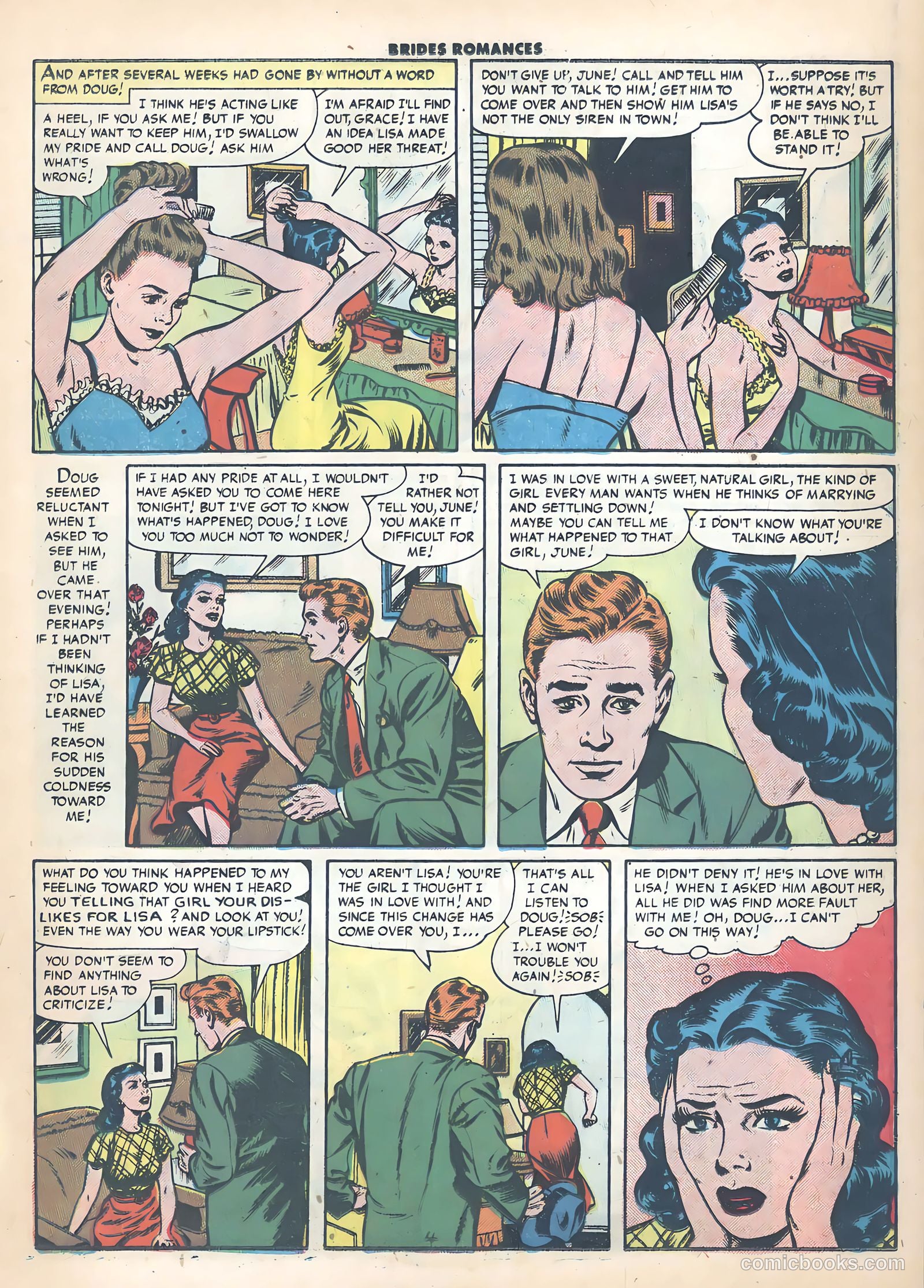 Brides Romances #22 (1956) — page 15 of 38