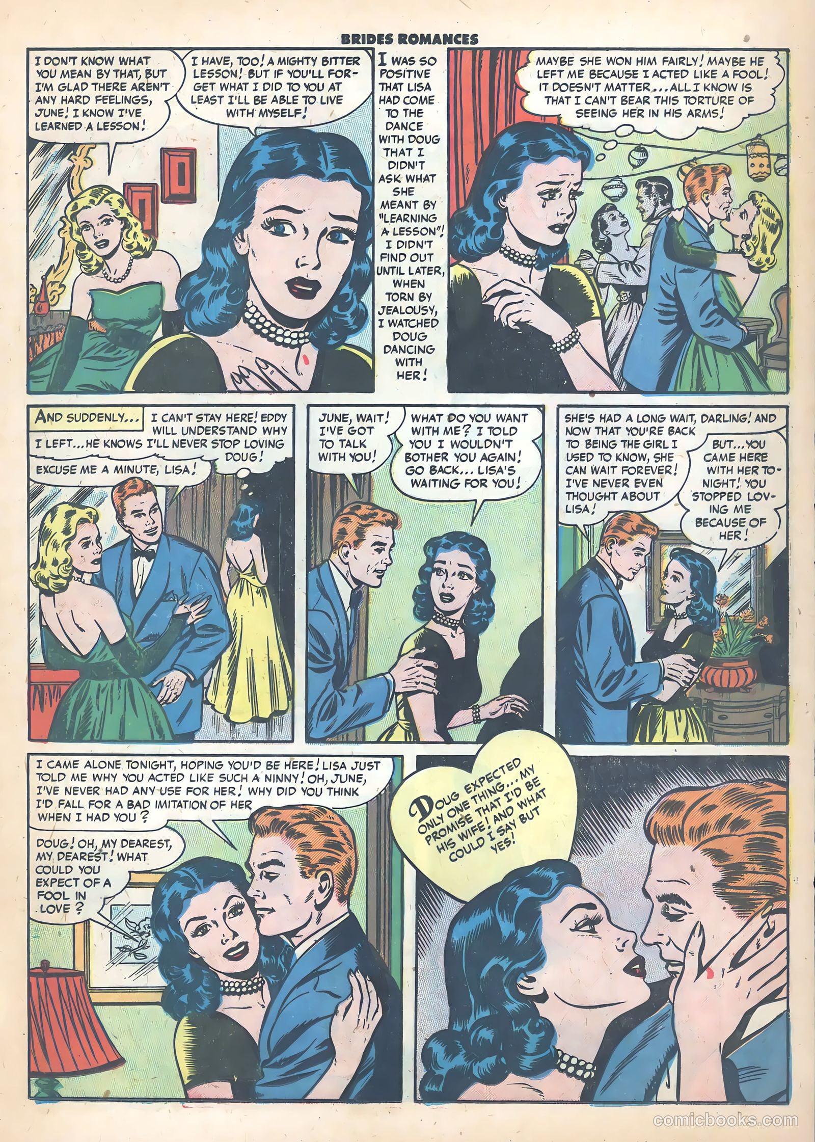 Brides Romances #22 (1956) — page 17 of 38