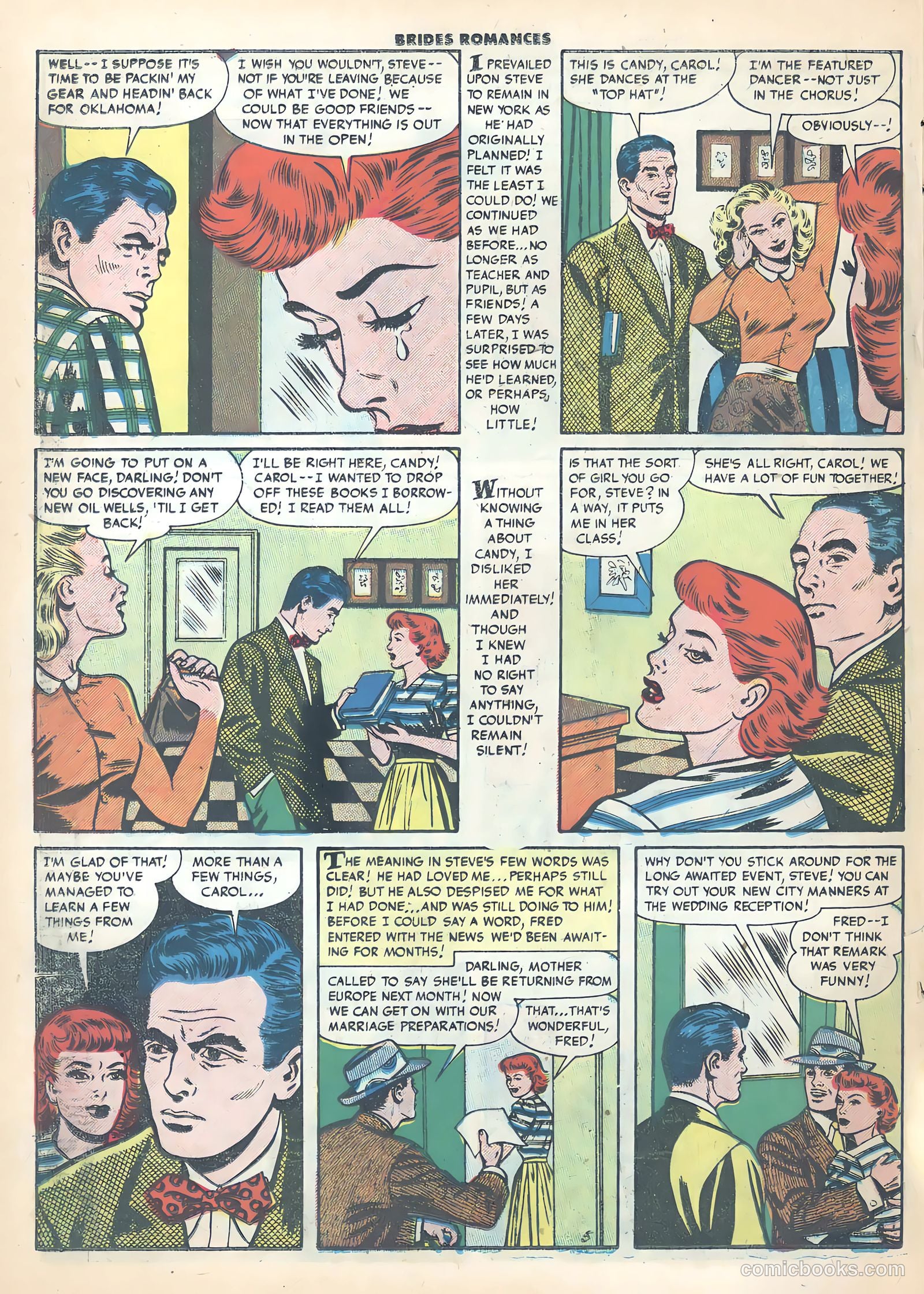 Brides Romances #22 (1956) — page 22 of 38