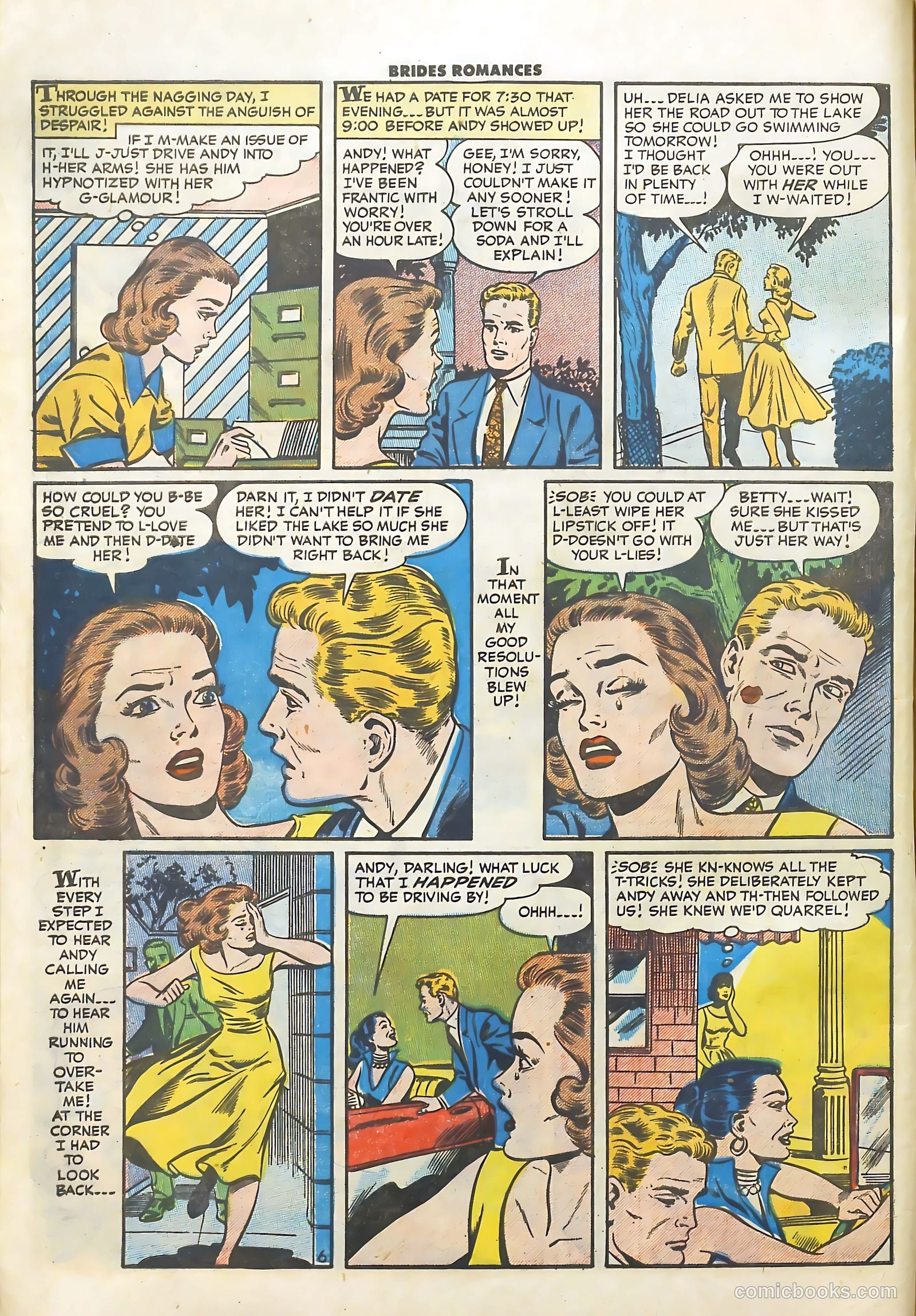 Brides Romances #23 (1956) — page 8 of 36