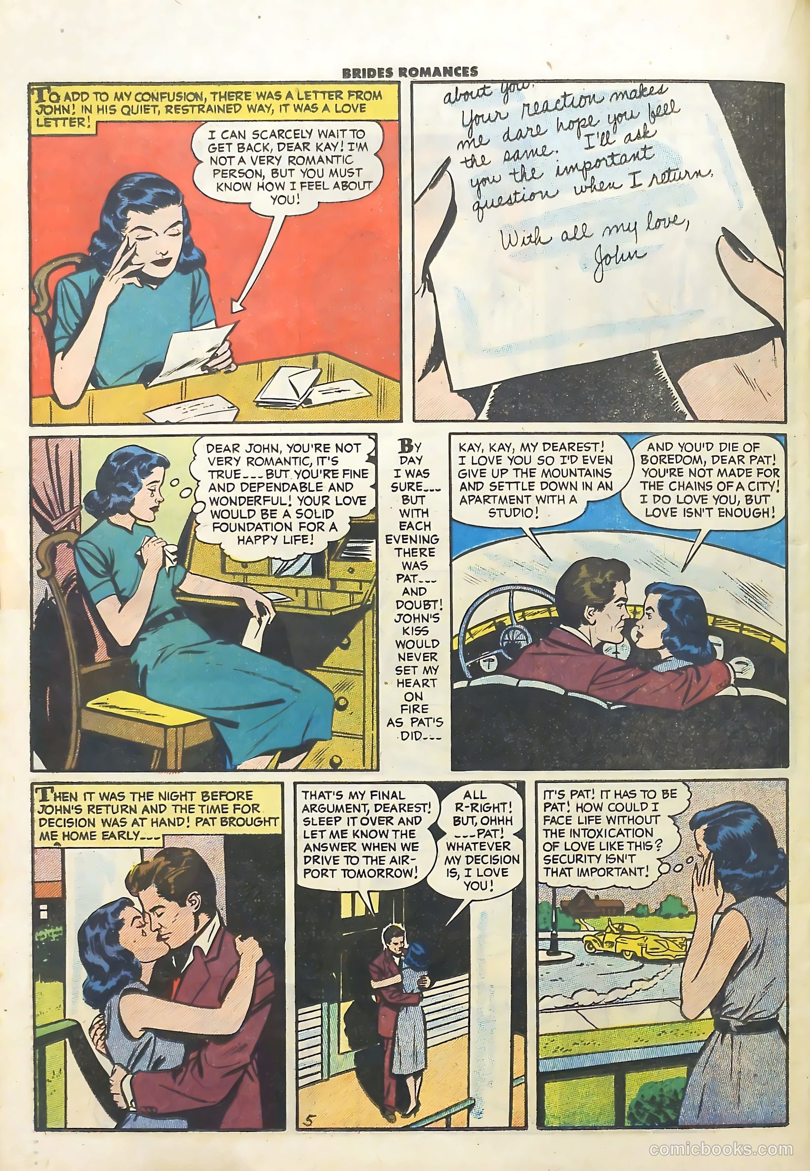 Brides Romances #23 (1956) — page 22 of 36