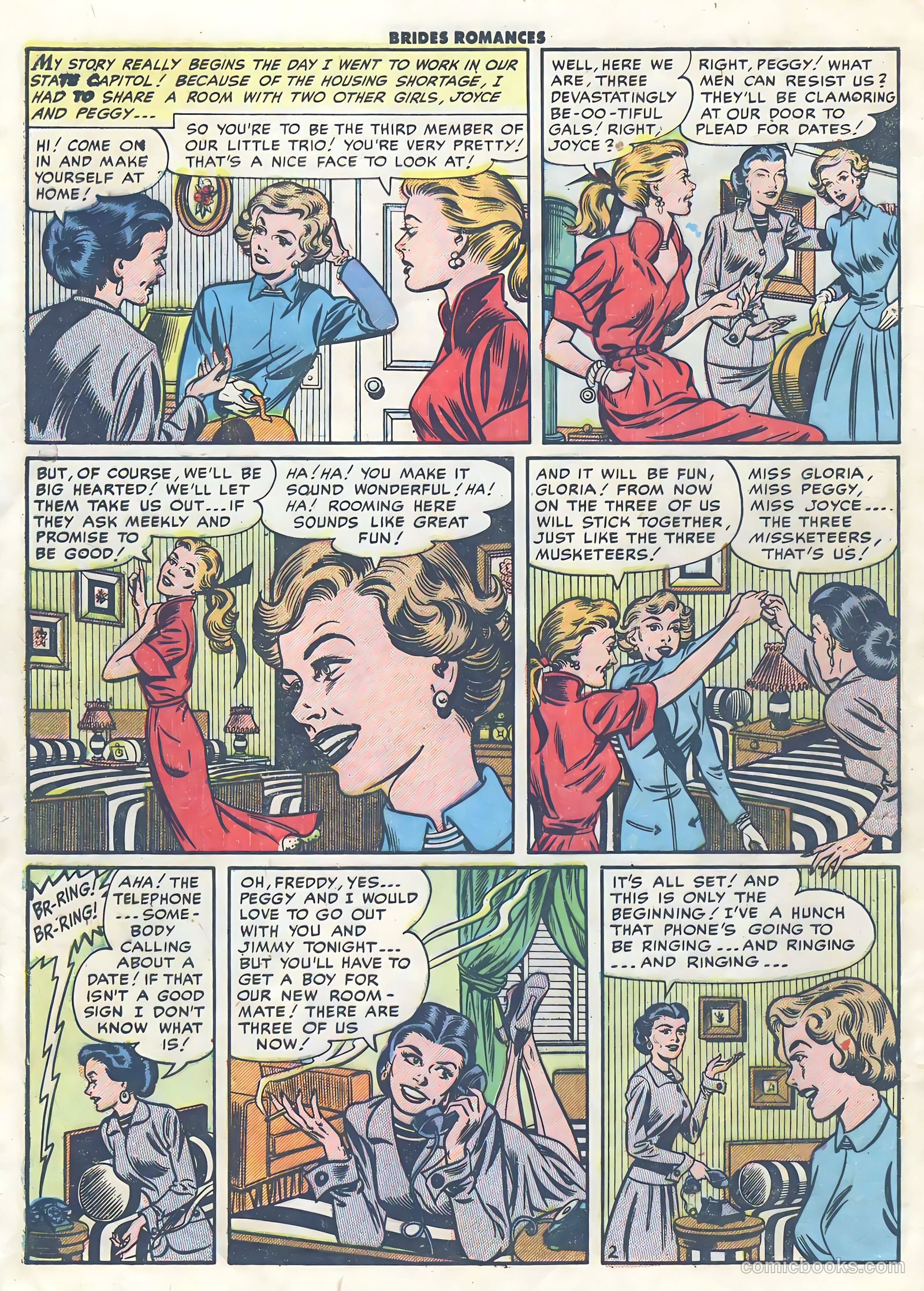 Brides Romances #3 (1954) — page 4 of 36