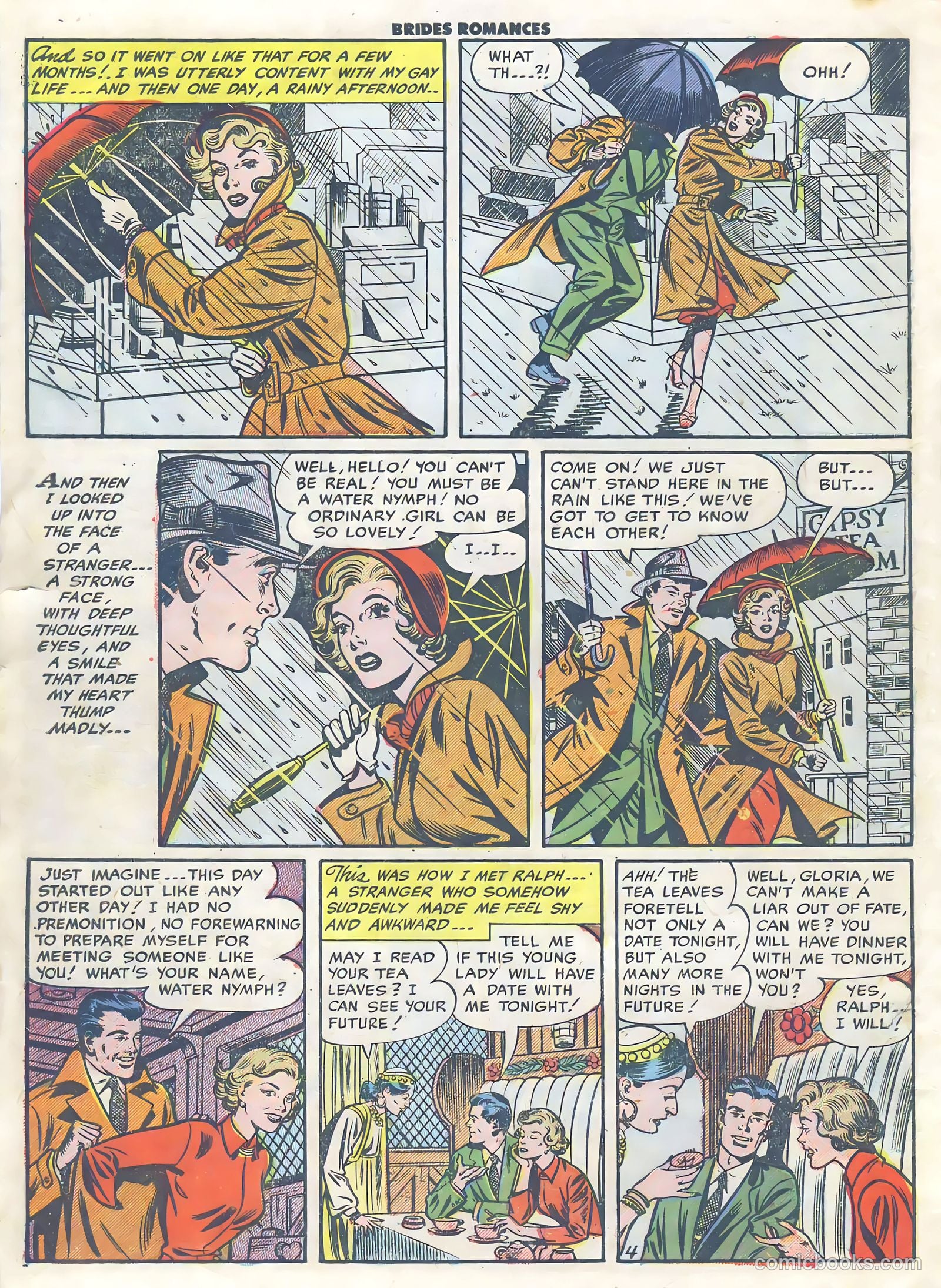 Brides Romances #3 (1954) — page 6 of 36
