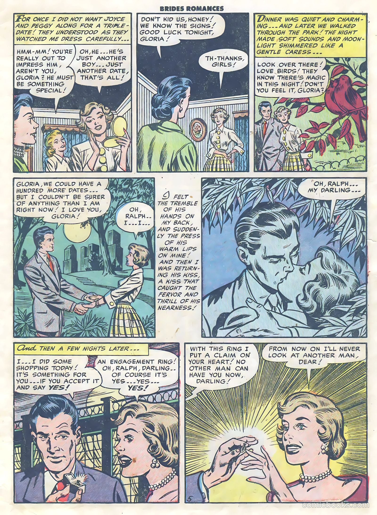 Brides Romances #3 (1954) — page 7 of 36