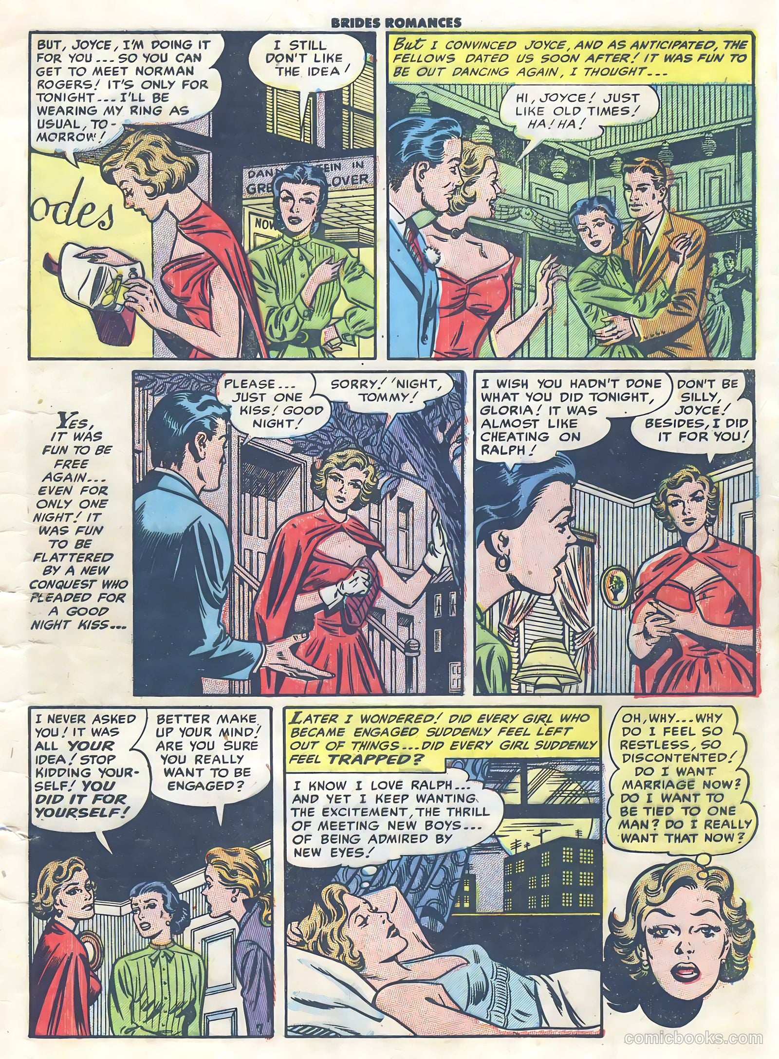 Brides Romances #3 (1954) — page 9 of 36
