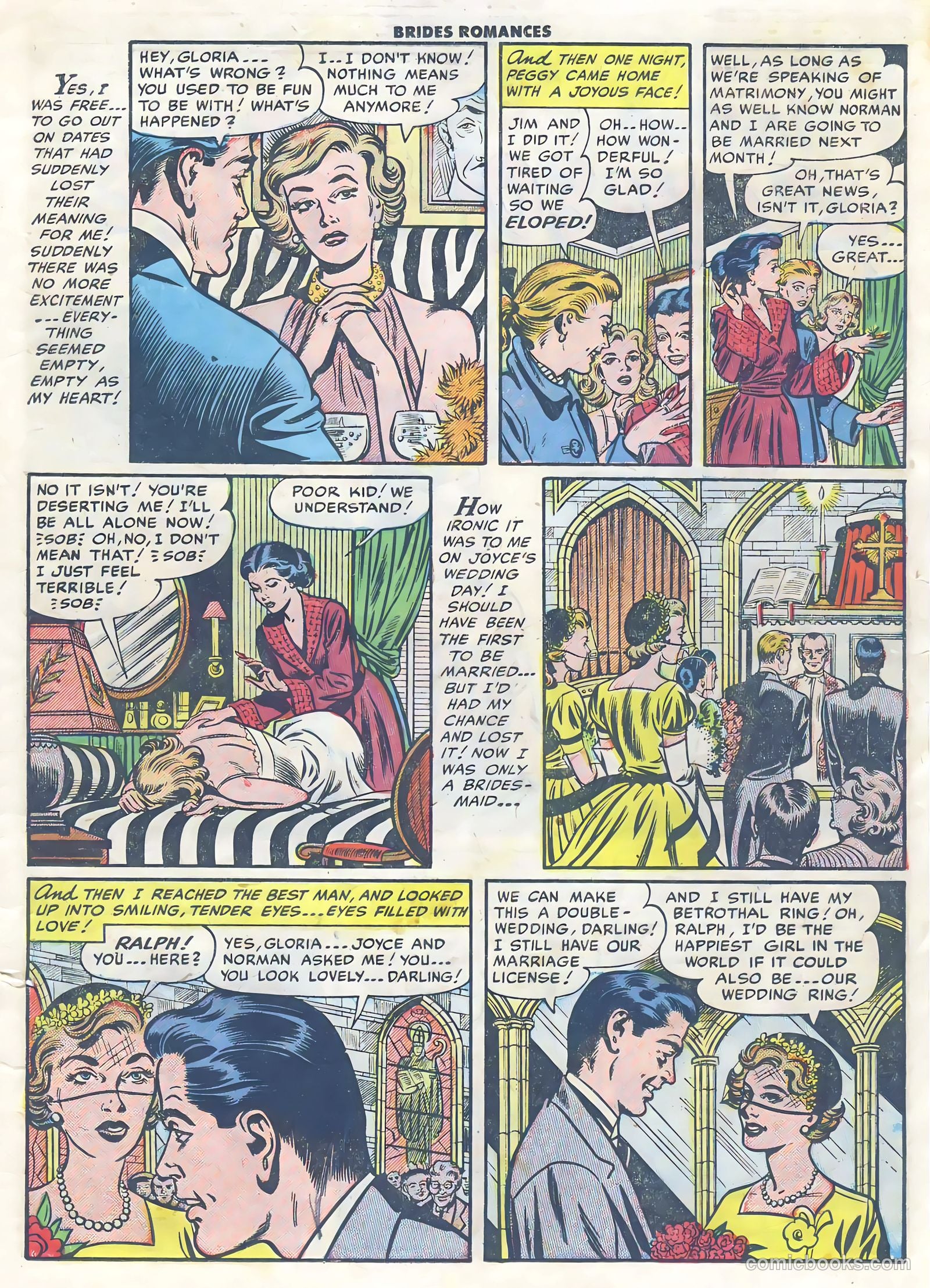 Brides Romances #3 (1954) — page 11 of 36