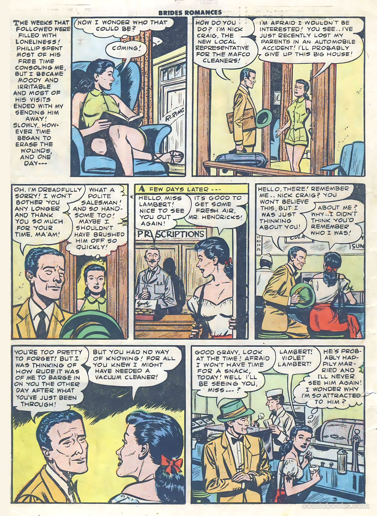 Brides Romances #3 (1954) — page 14 of 36