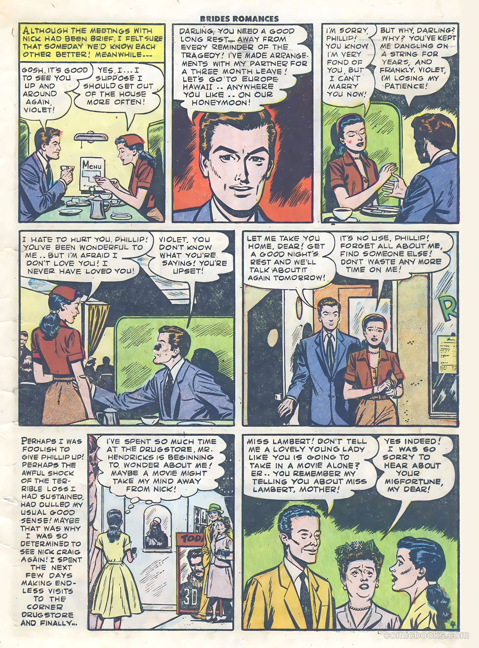 Brides Romances #3 (1954) — page 15 of 36