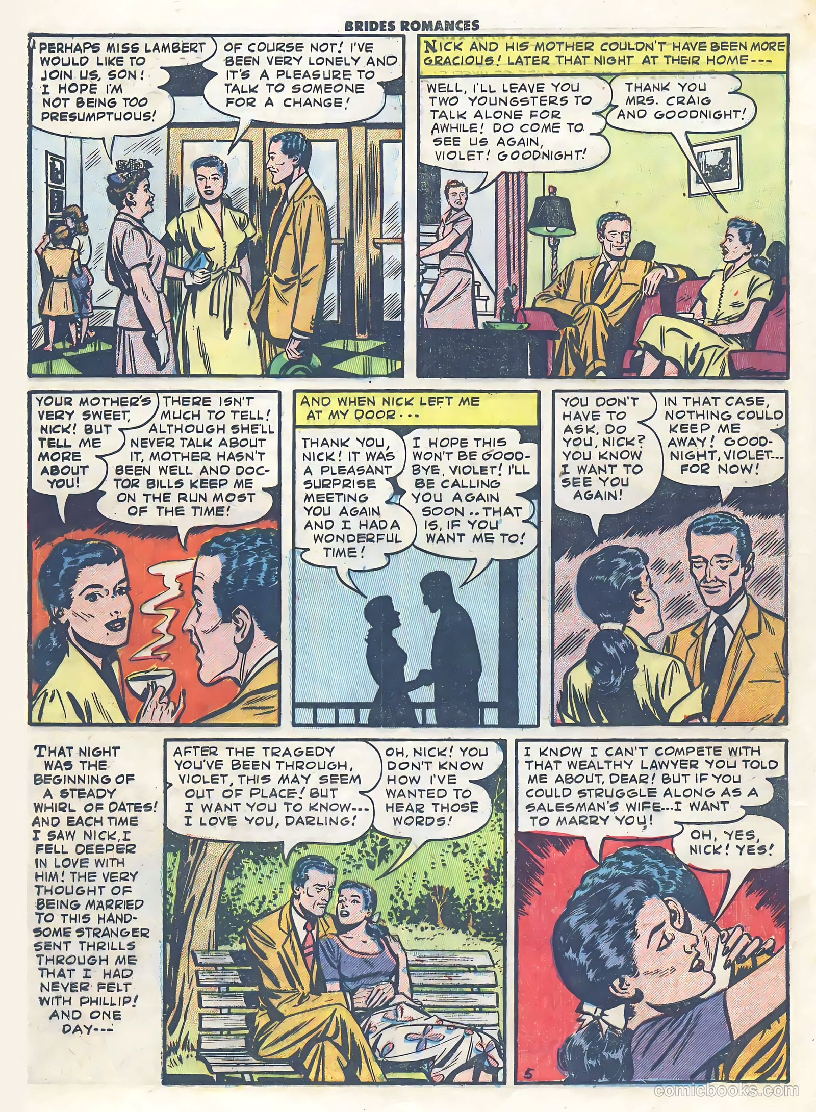 Brides Romances #3 (1954) — page 16 of 36