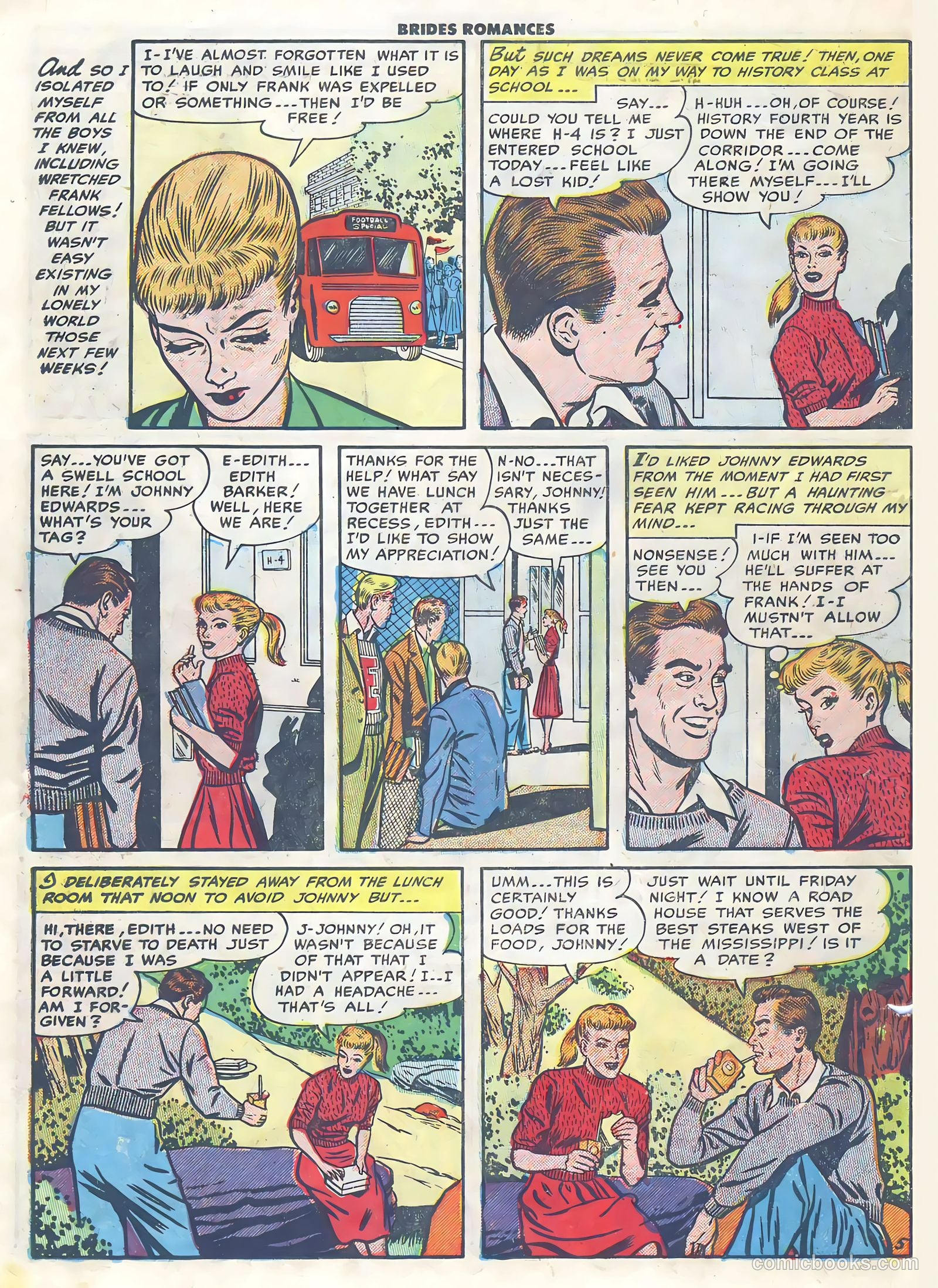 Brides Romances #3 (1954) — page 22 of 36