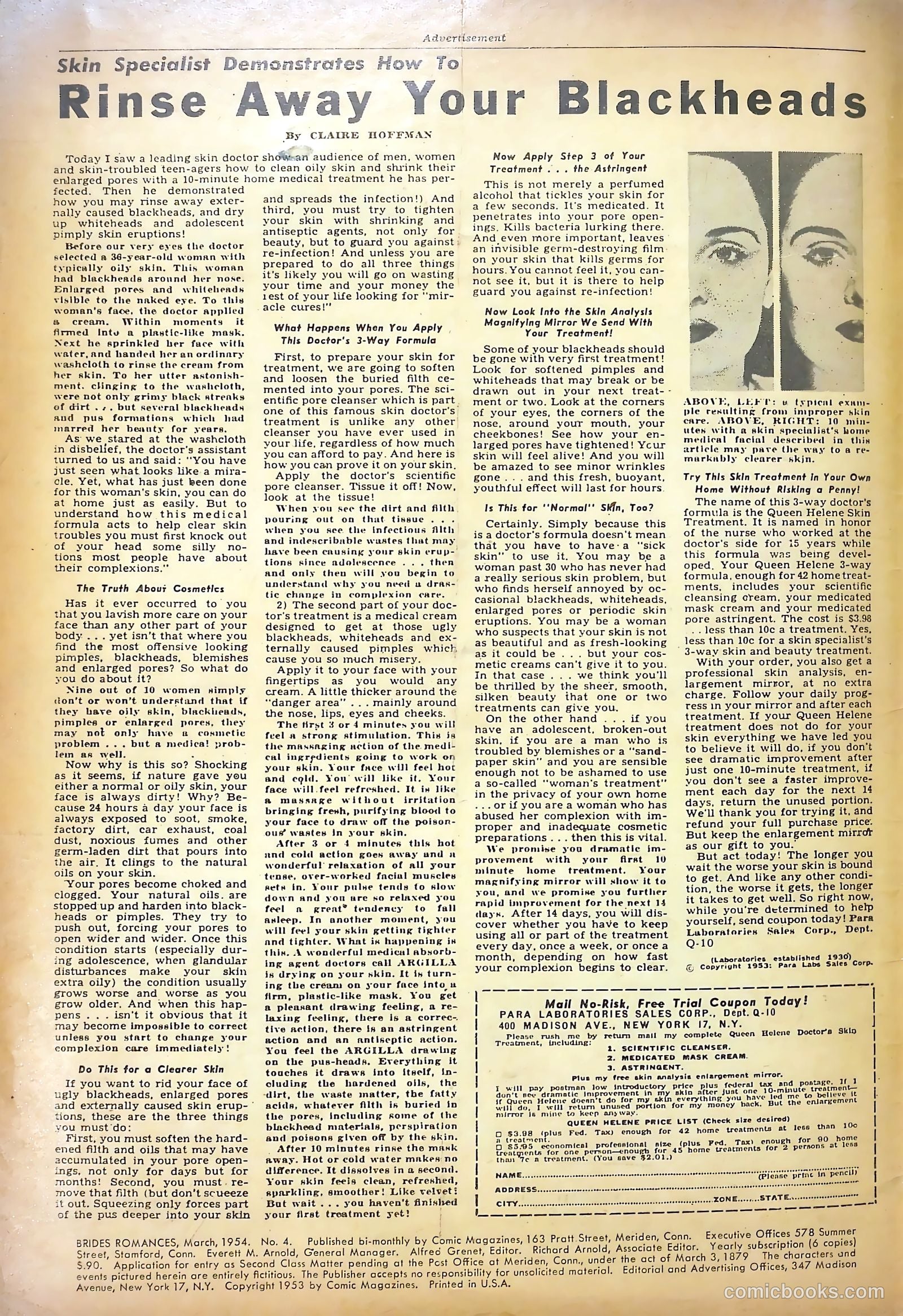 Brides Romances #4 (1954) — page 2 of 36
