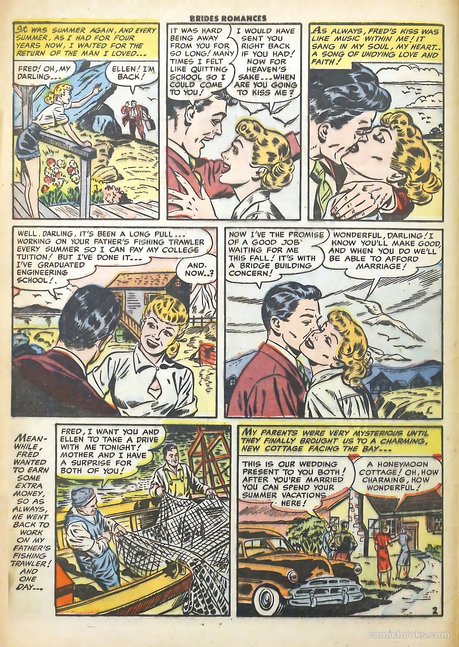 Brides Romances #4 (1954) — page 4 of 36
