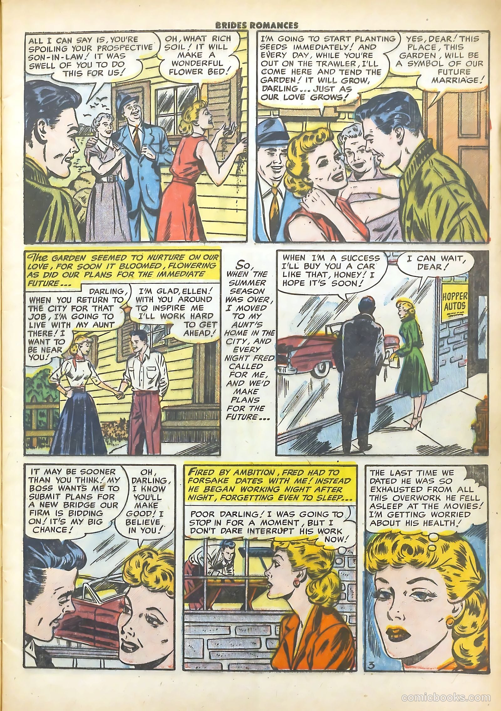 Brides Romances #4 (1954) — page 5 of 36